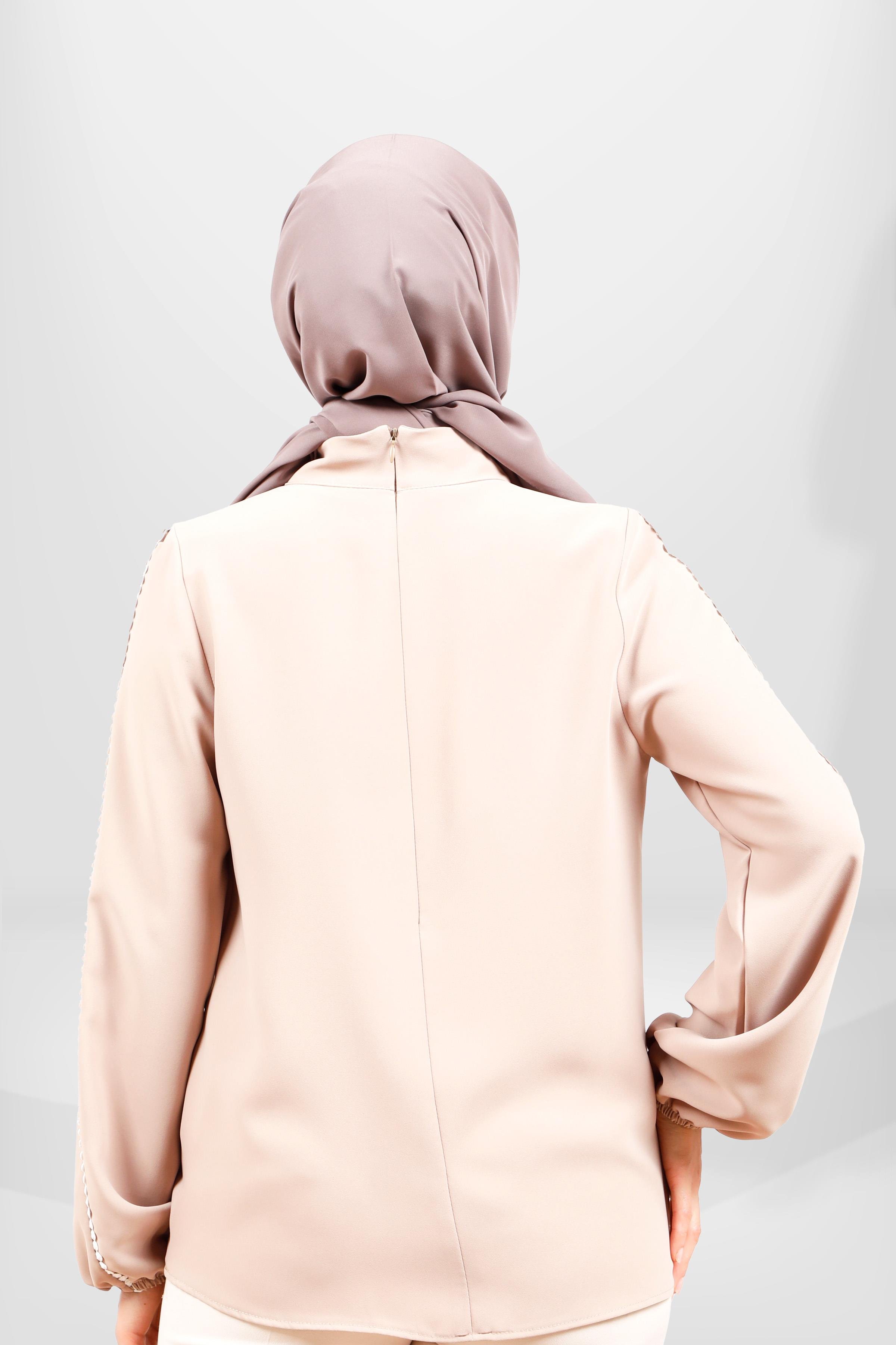 Beyza-4060 BLUZ SÜTLÜ KAHVE