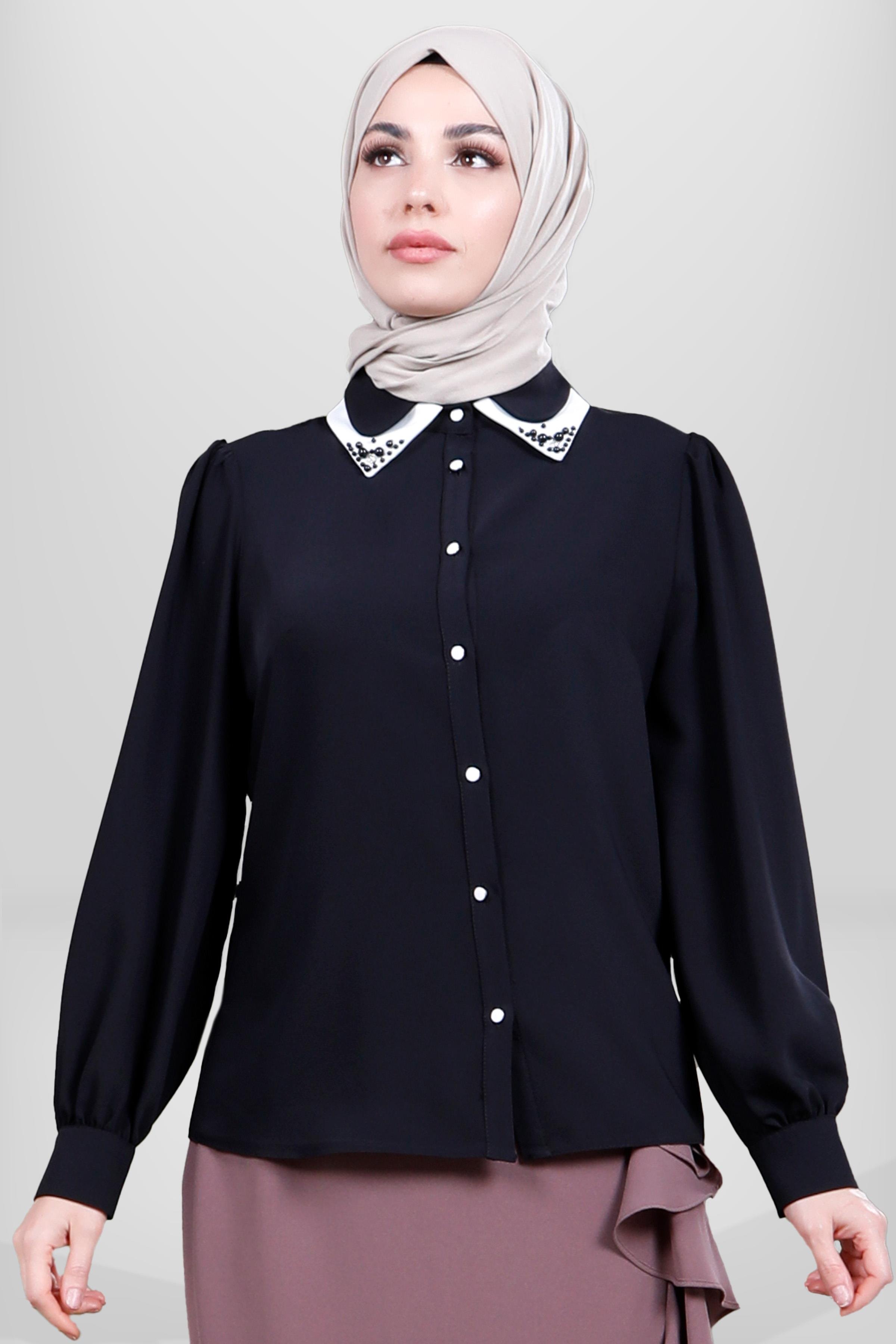 Beyza-4083 BLUZ SİYAH