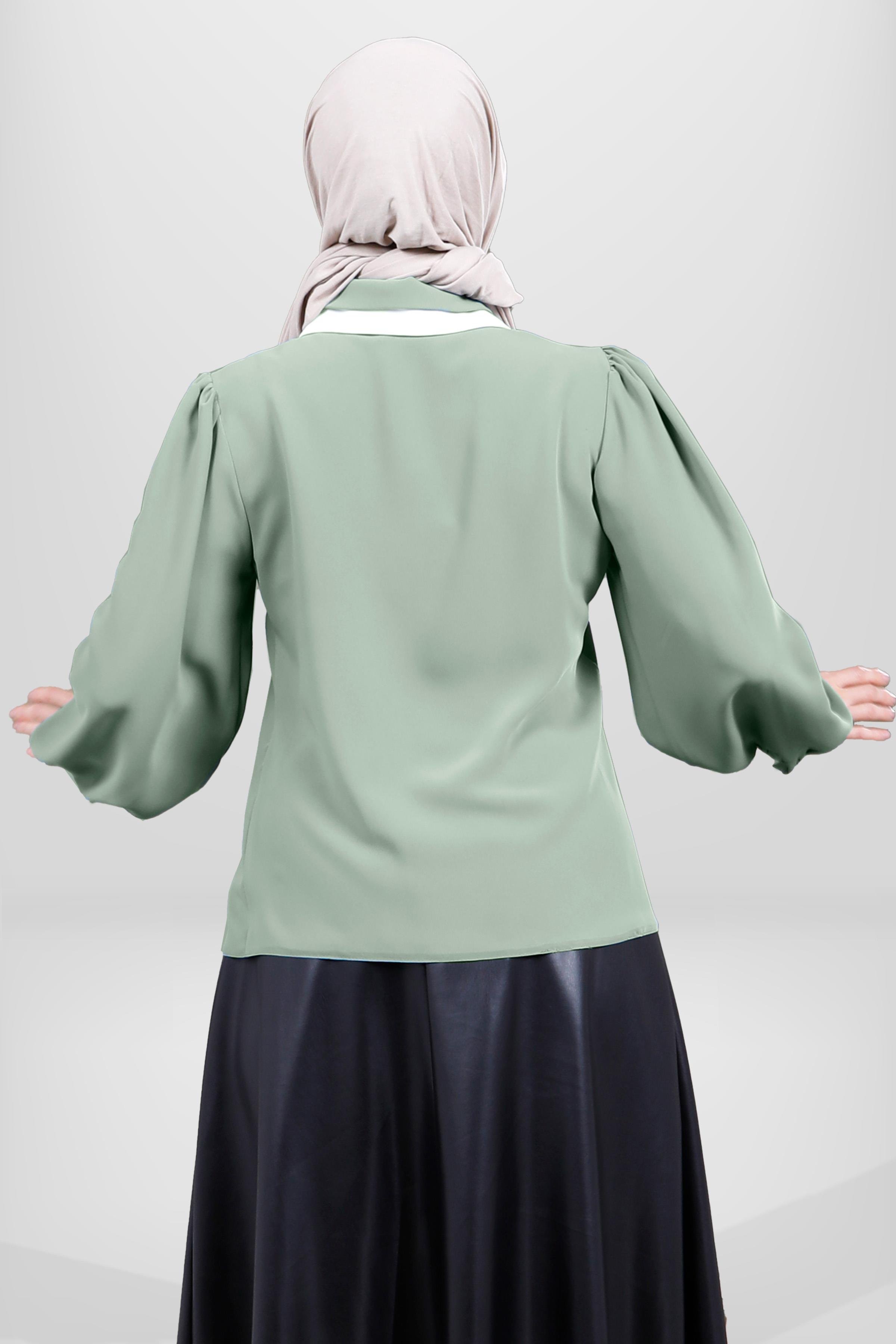 Beyza-4083 BLUZ YEŞİL