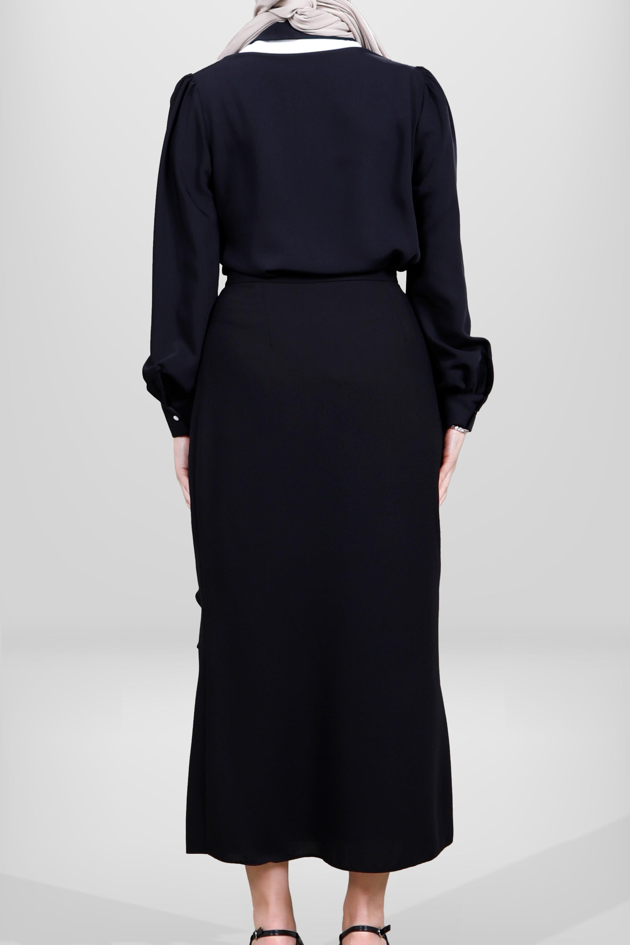 Beyza-4084 ETEK SİYAH KUM KREP