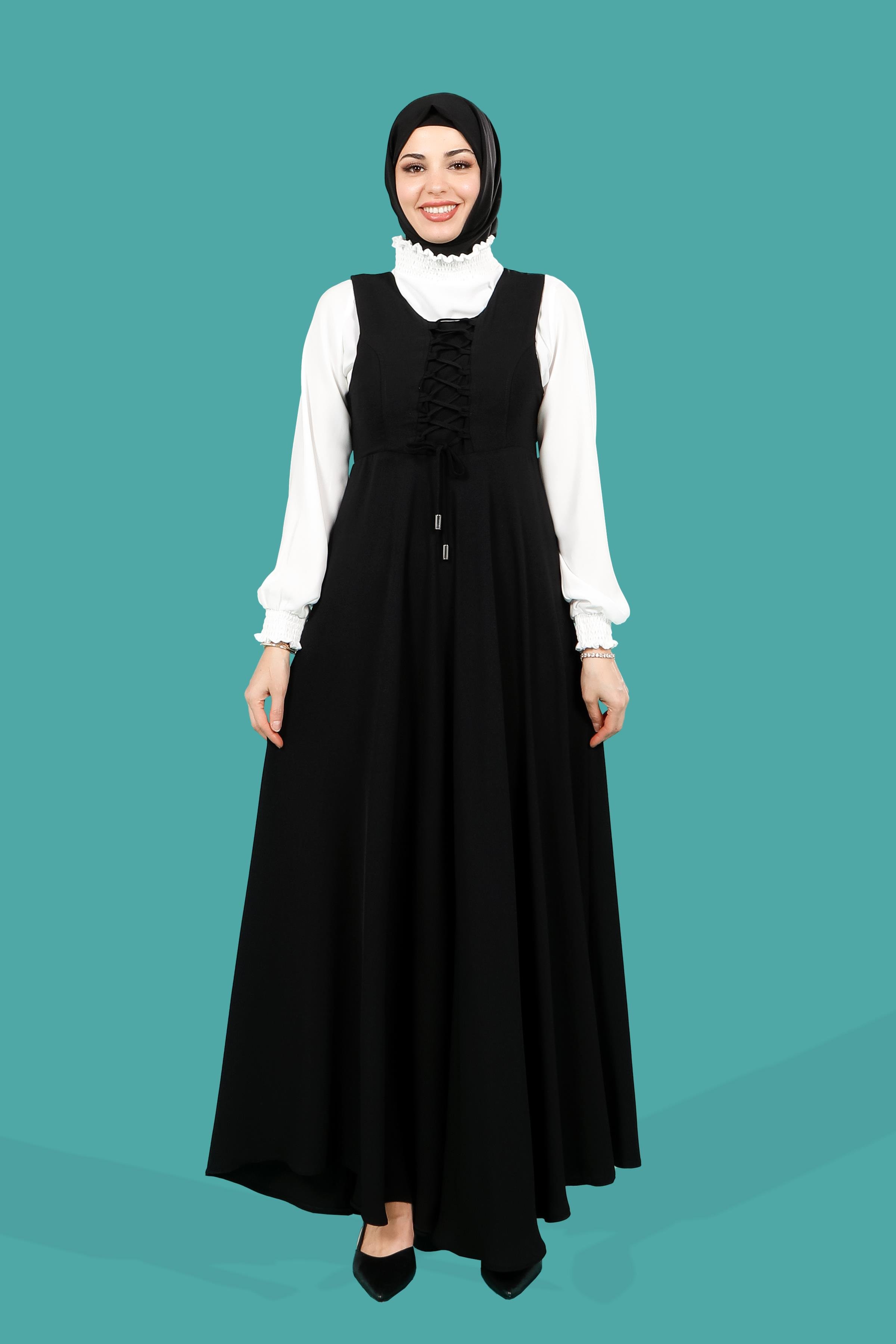 Beyza-4118 İKİLİ TAKIM GÖMLEK ELB SİYAH