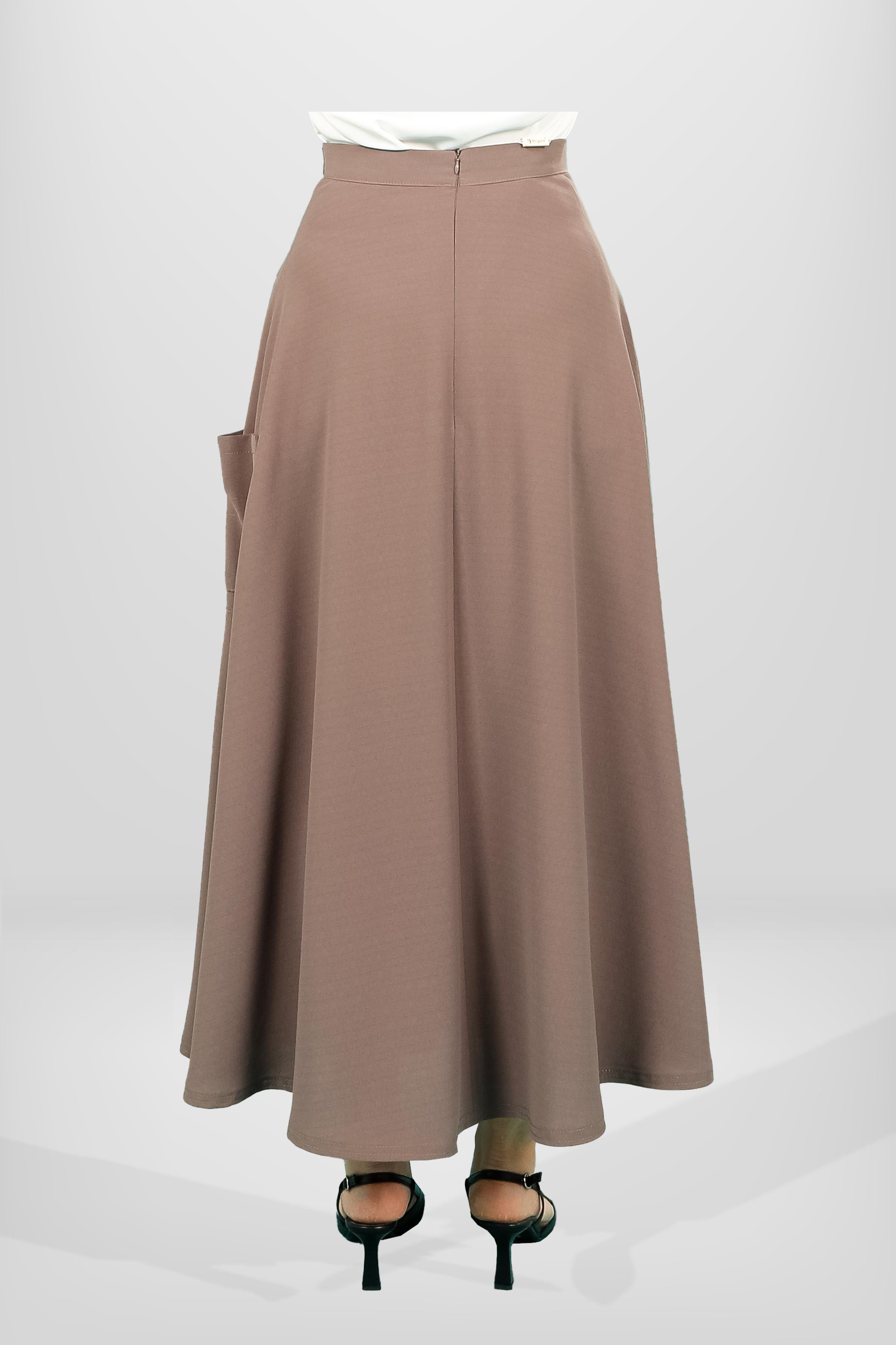 Markasız-4119 ETEK KLOŞ BEJ