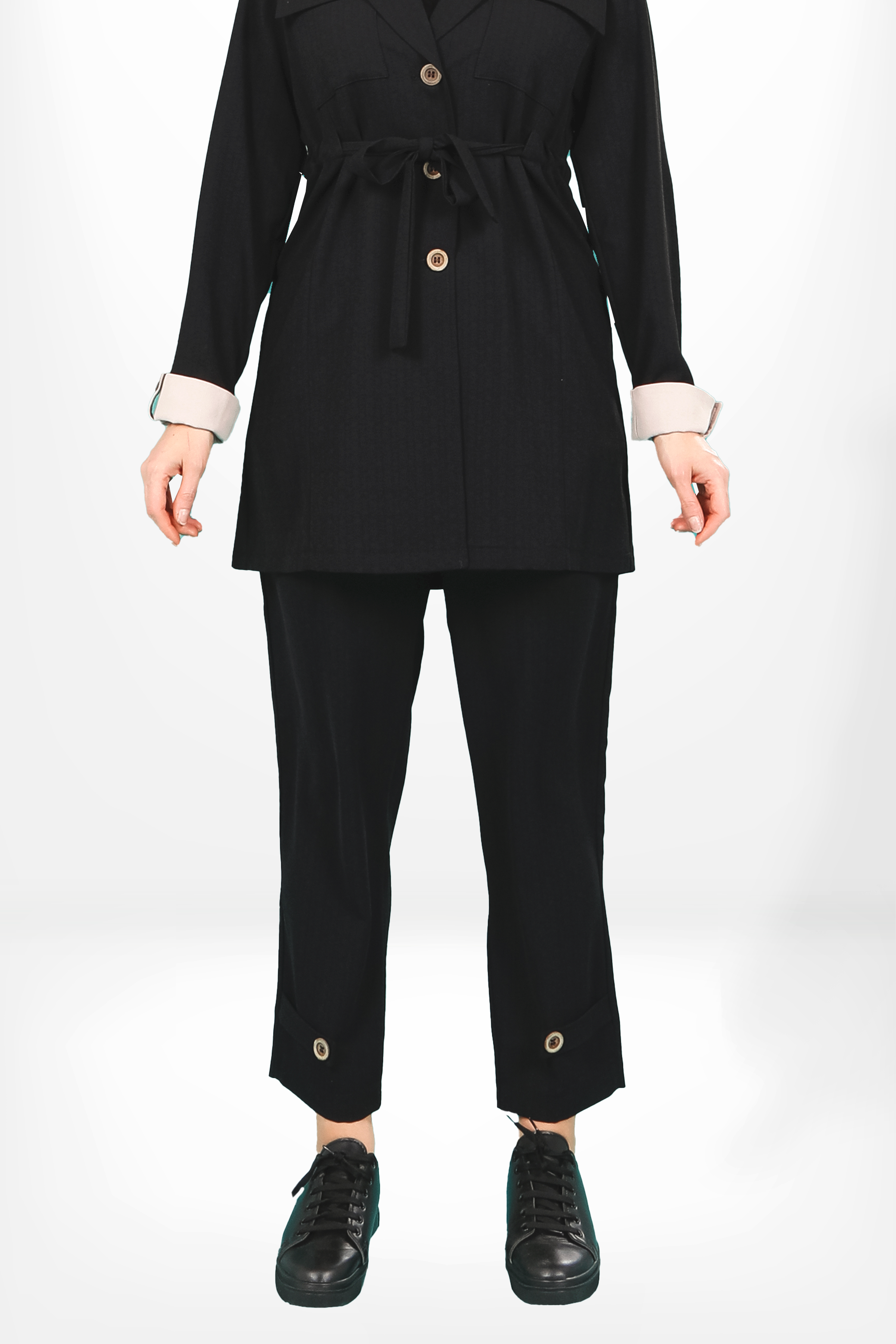 Markasız-4120 PANTOLON SAFARİ SİYAH