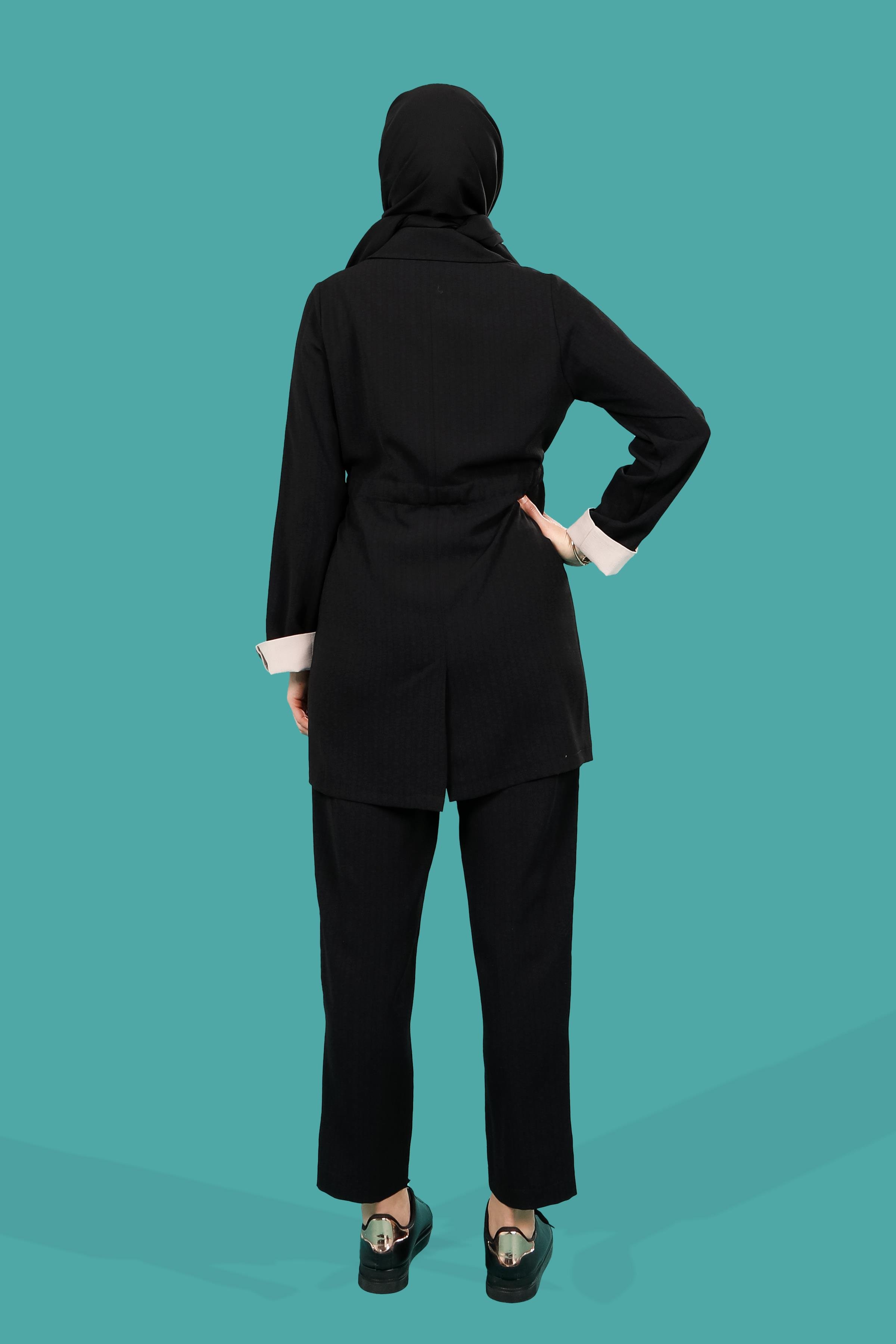 Markasız-4121 CEKET SAFARİ SİYAH