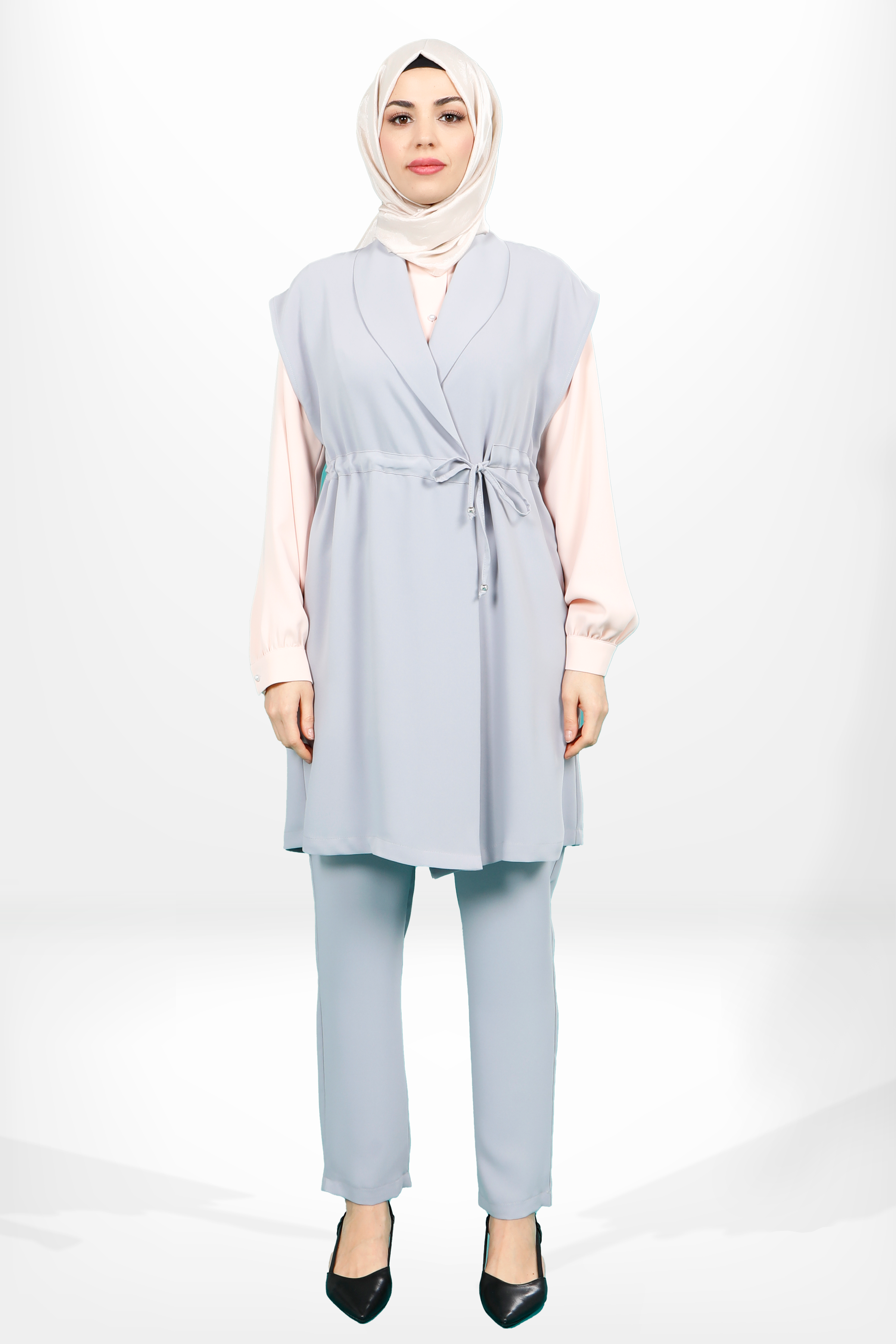 Beyza-4158 ÜÇLÜ TAKIM GRİ