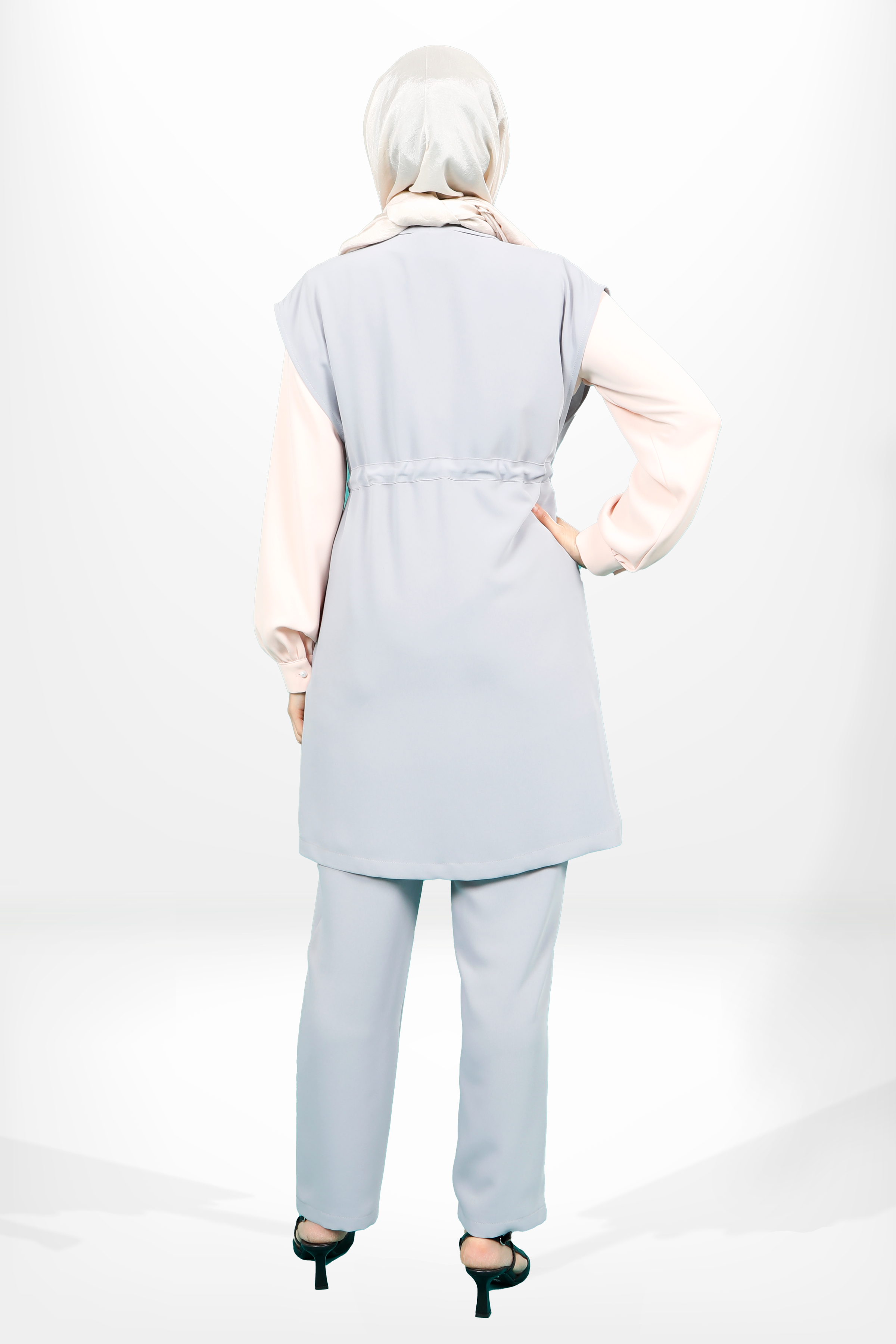 Beyza-4158 ÜÇLÜ TAKIM GRİ