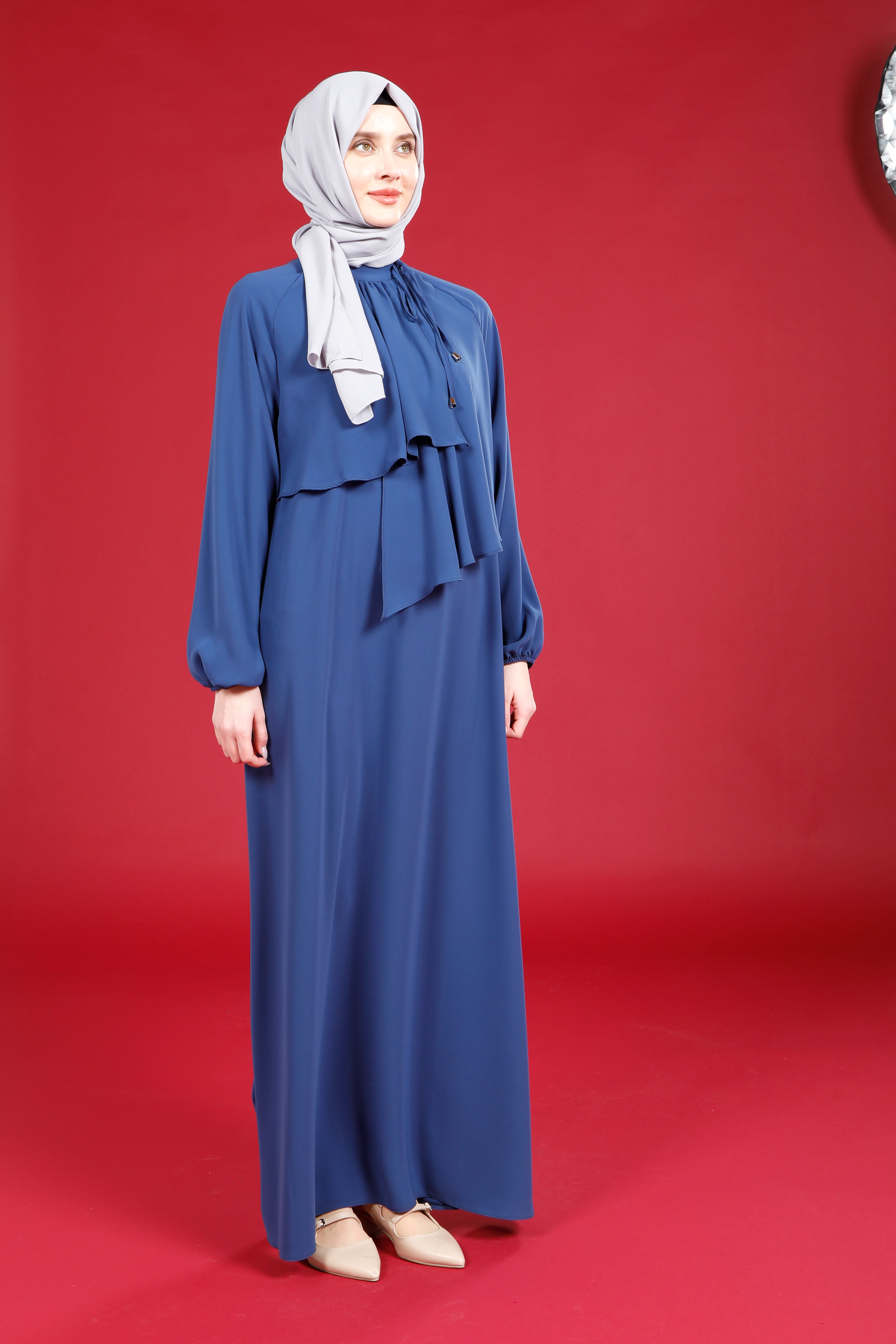 Markasız-5529 ELMAS ELBİSE İNDİGO ESTEKS