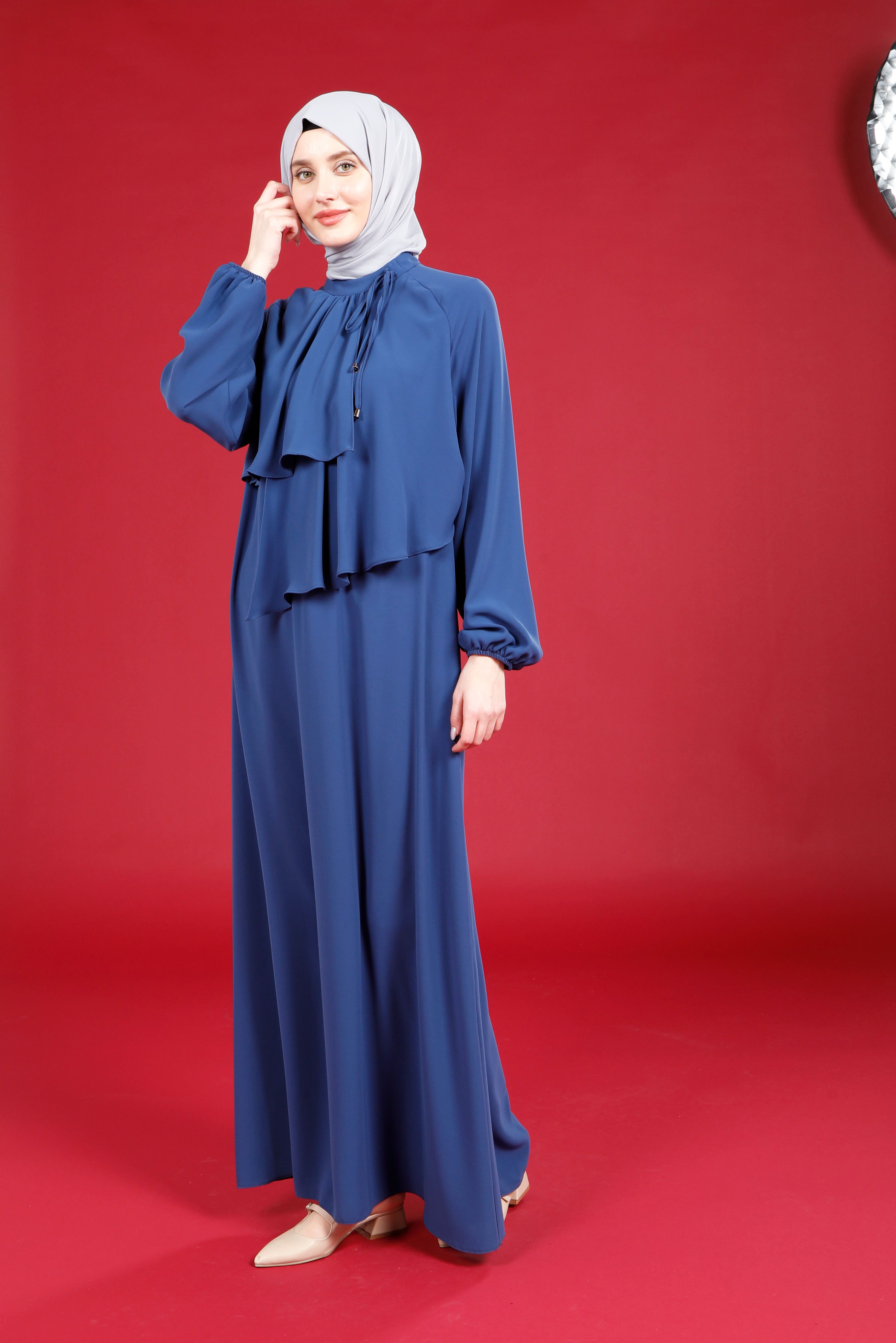 Markasız-5529 ELMAS ELBİSE İNDİGO ESTEKS