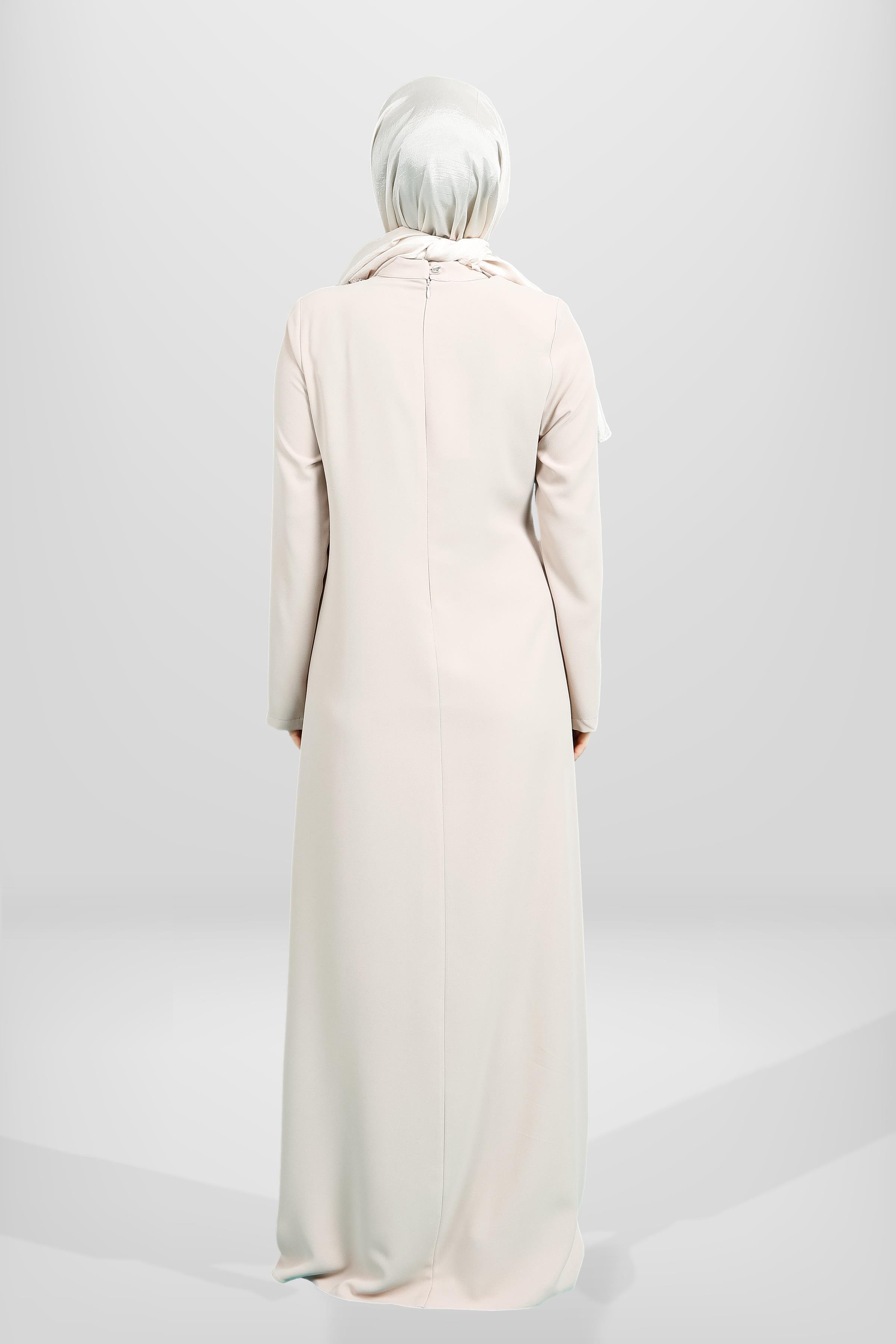 Beyza-5533 ELBİSE BEJ