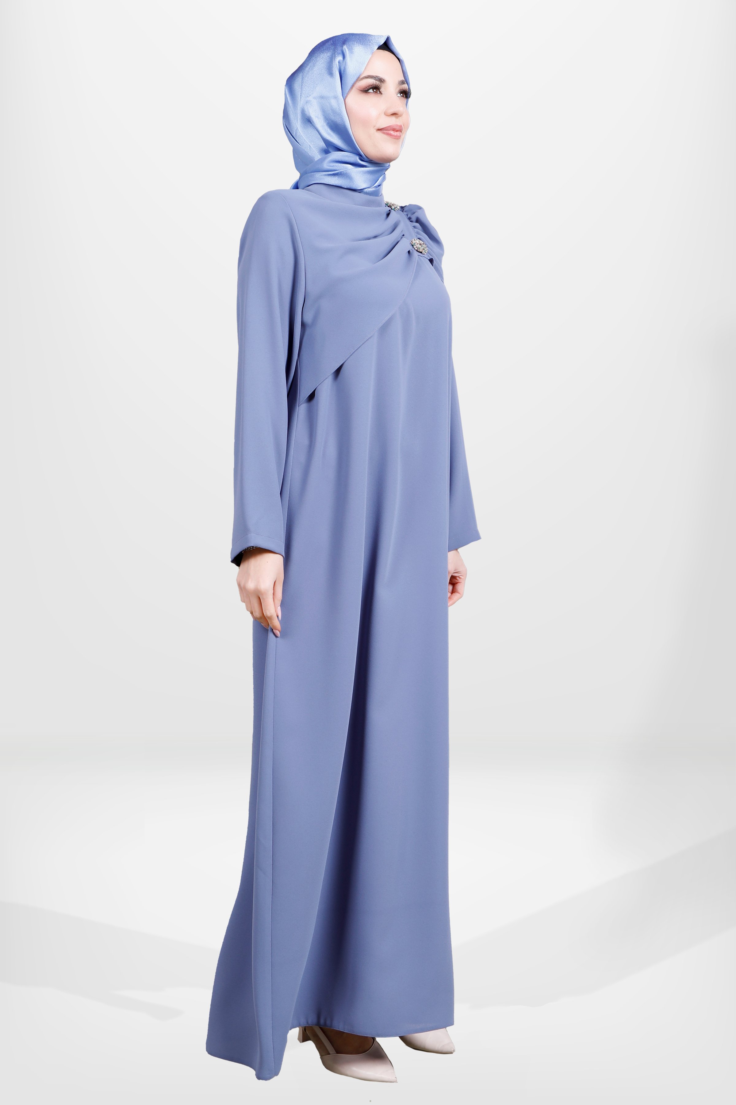 Beyza-5533 ELBİSE İNDİGO