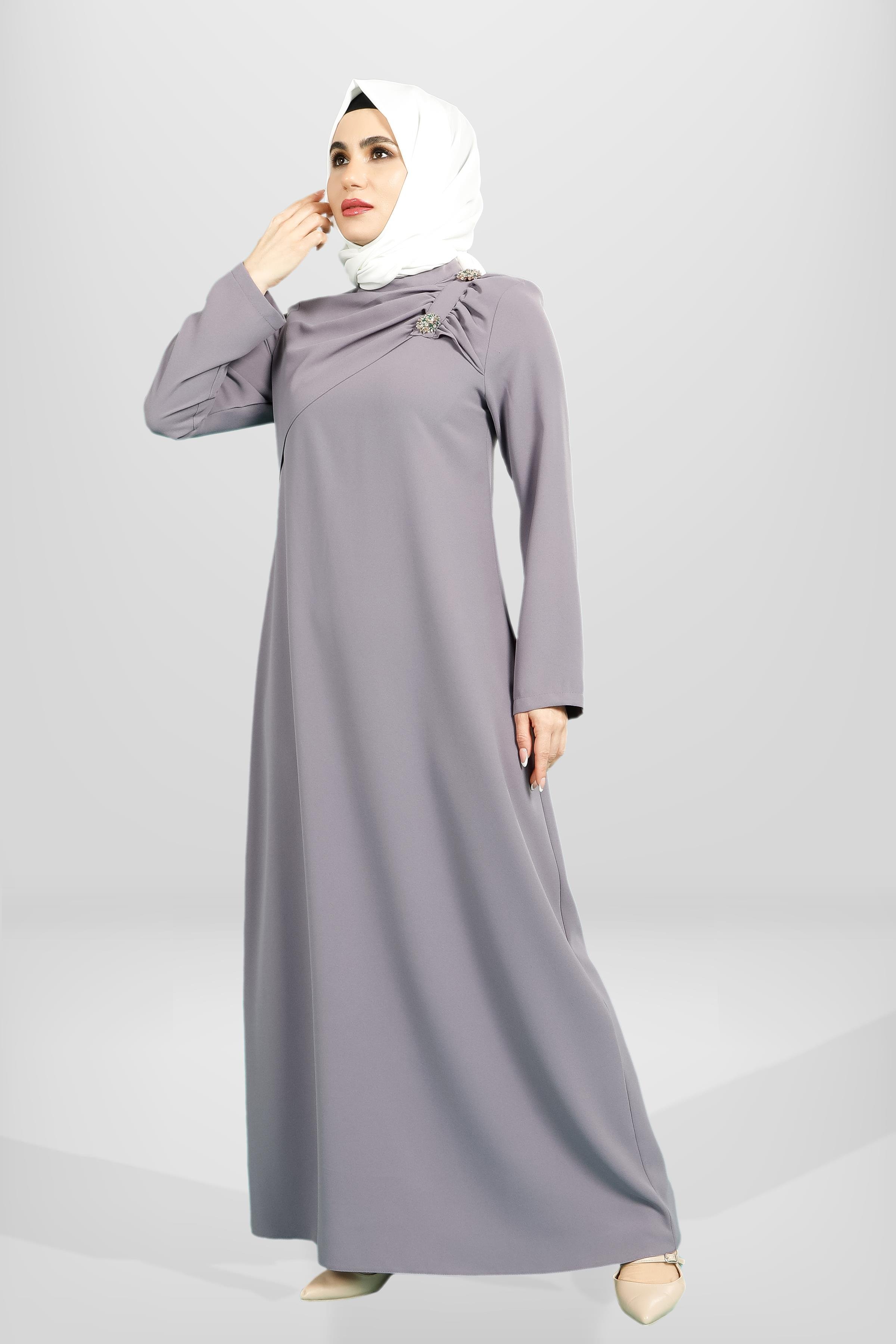 Beyza-5533 ELBİSE LİLA