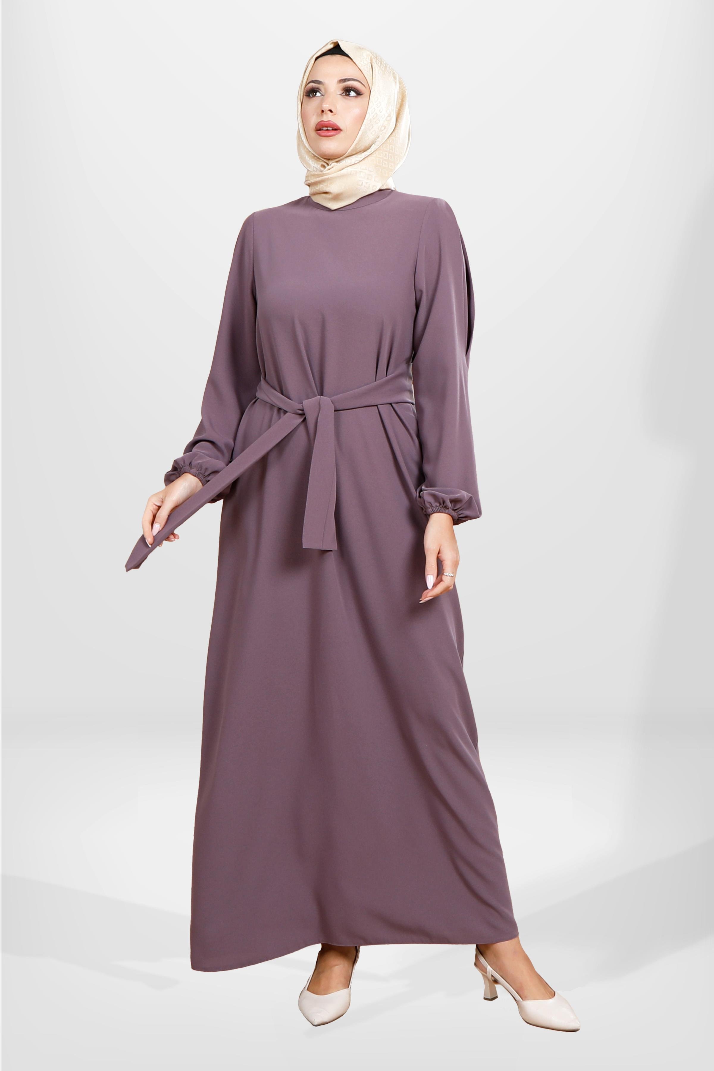 Beyza-5545 ELBİSE LİLA