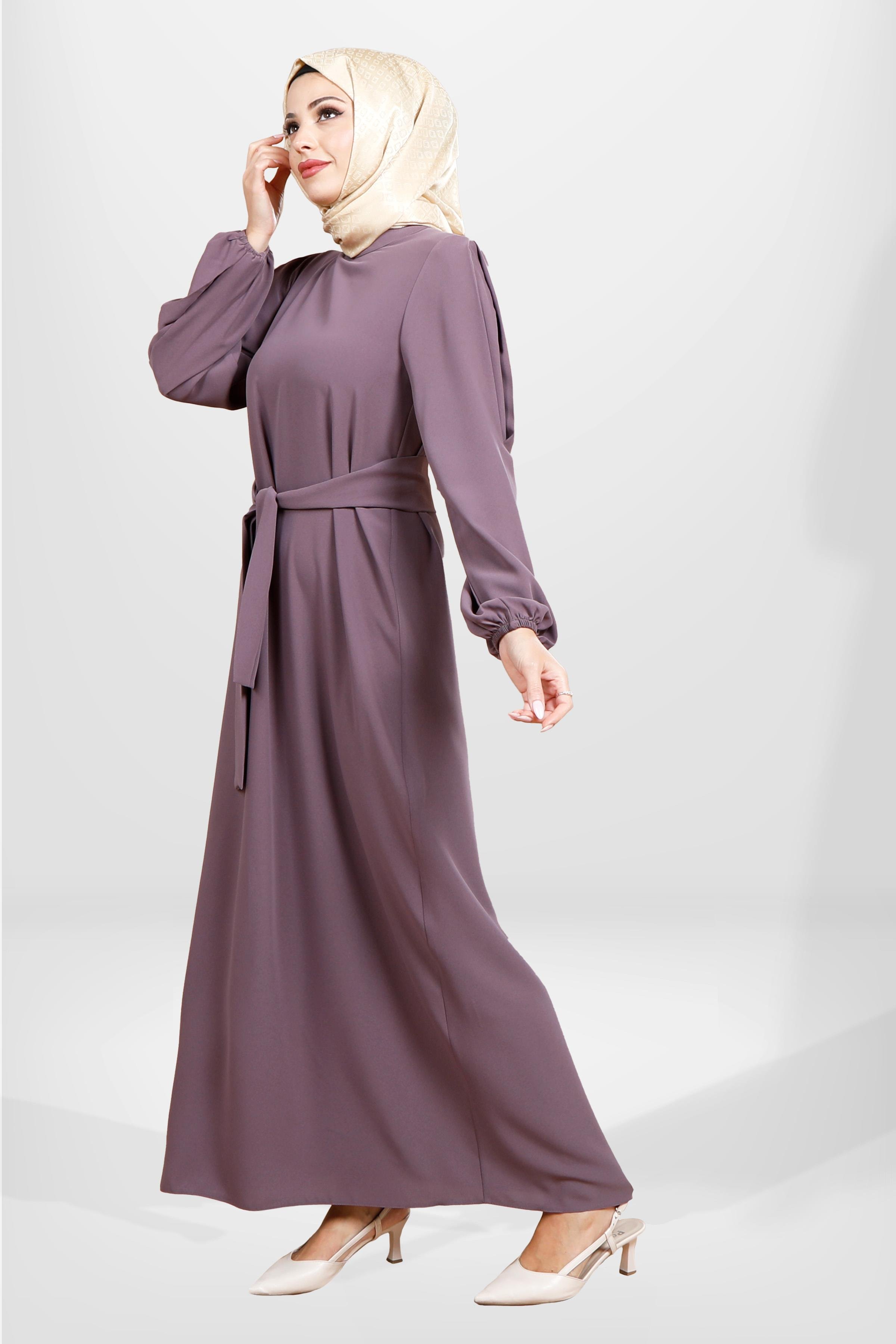 Beyza-5545 ELBİSE LİLA