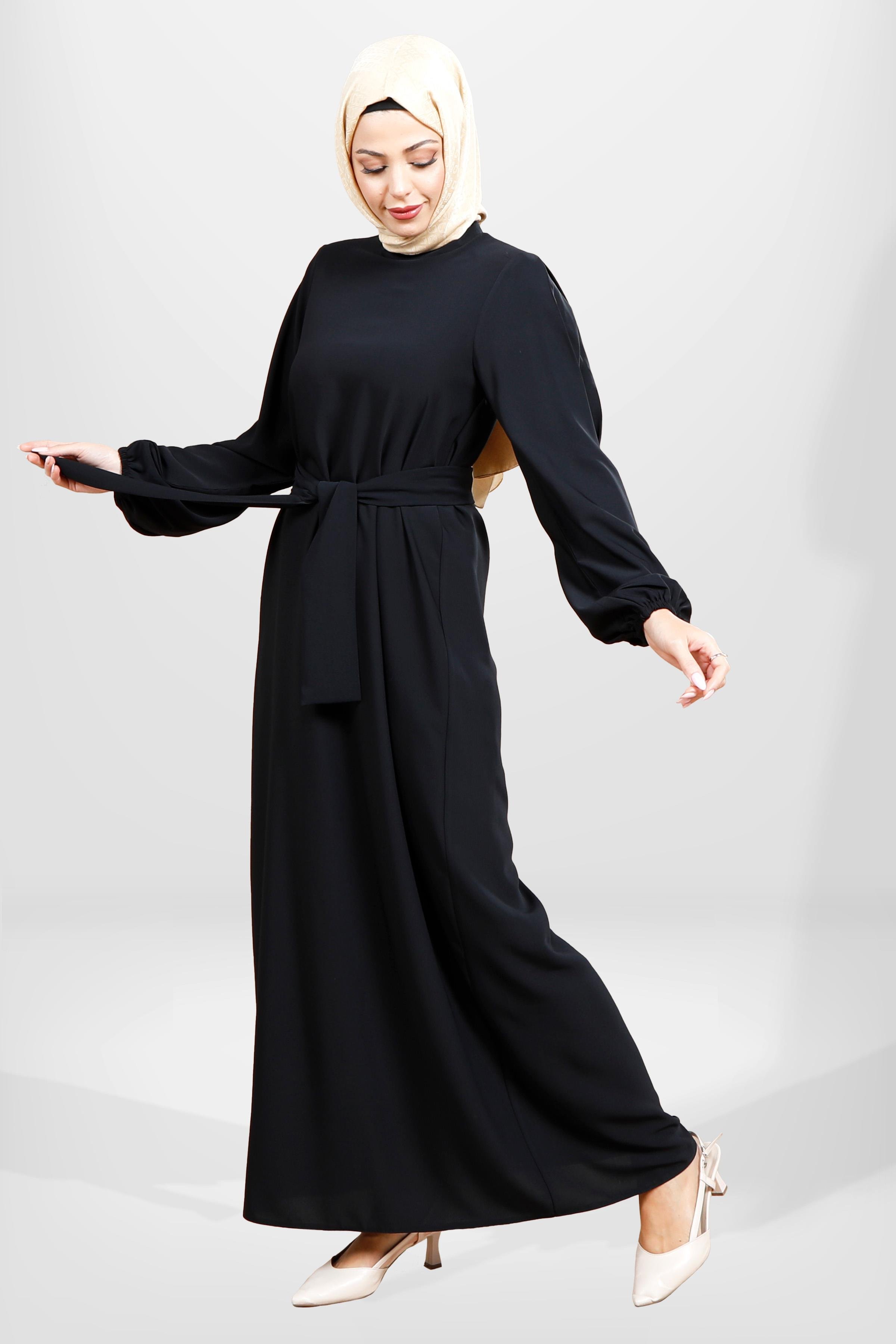 Beyza-5545 ELBİSE SİYAH