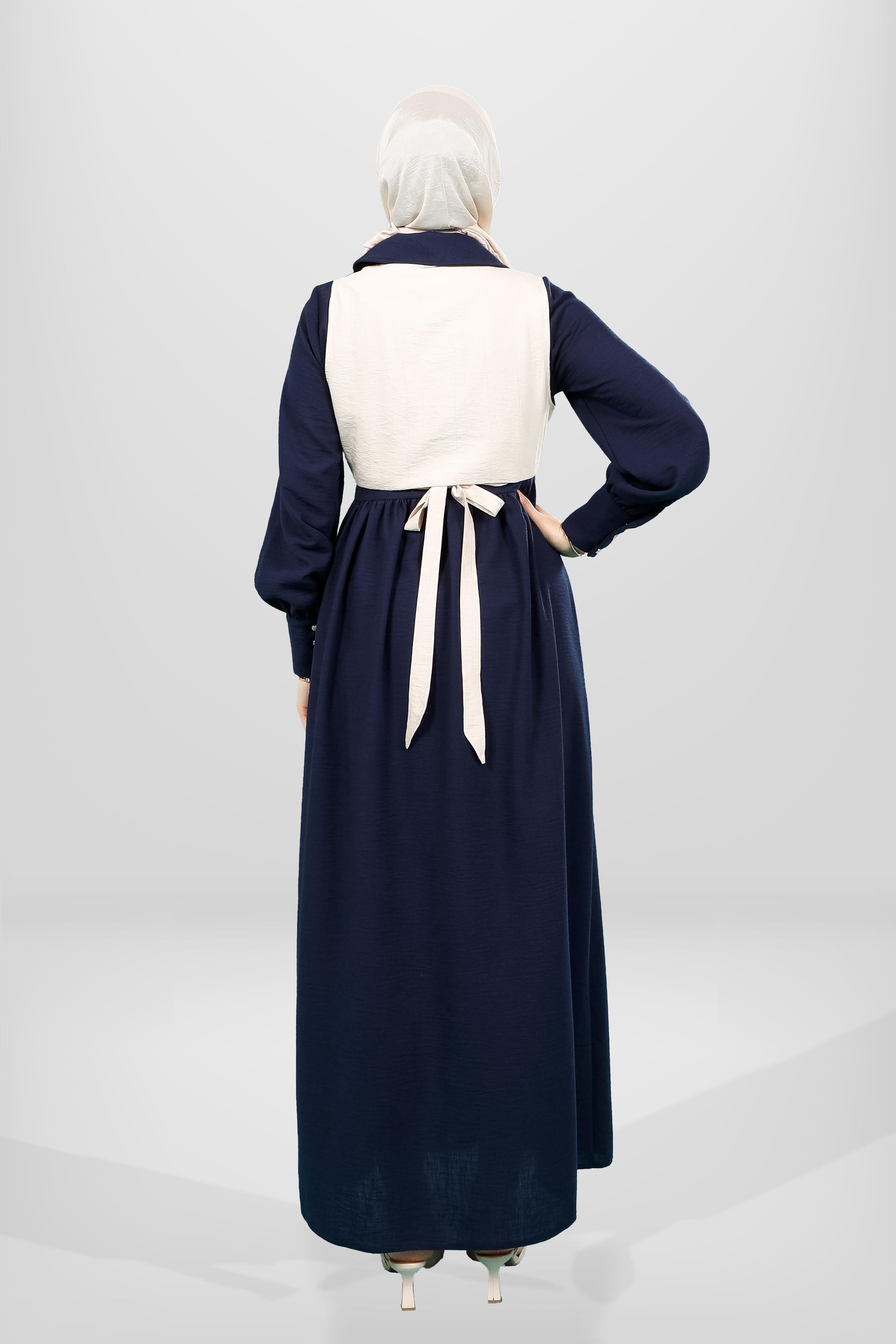 Beyza-5596 ELBİSE LACİVERT