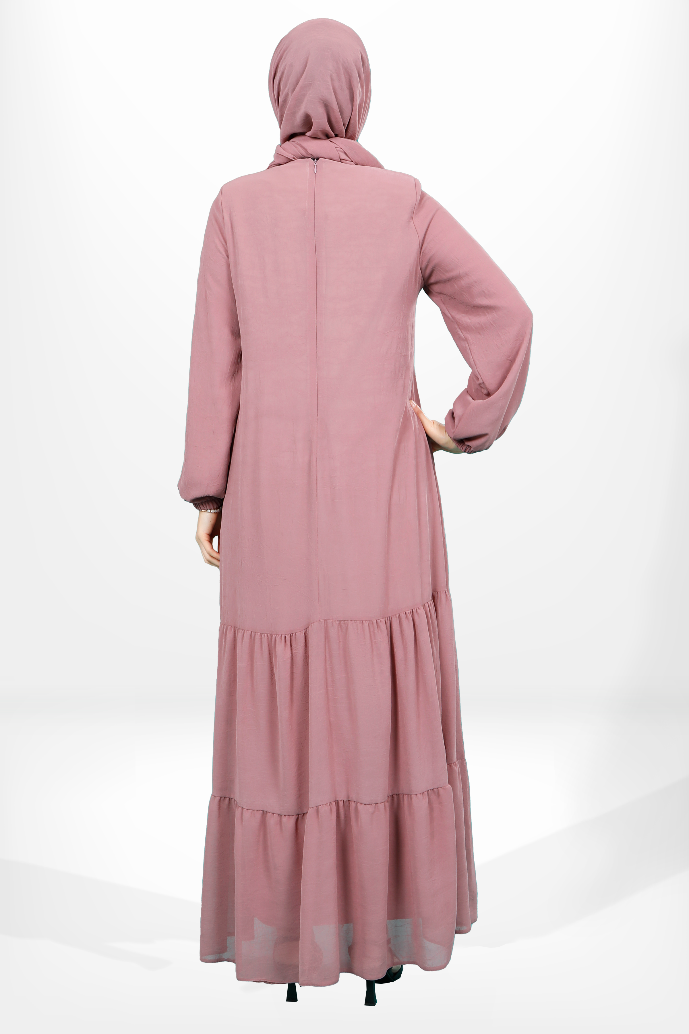 Beyza-5601 ELBİSE GÜL KURUSU