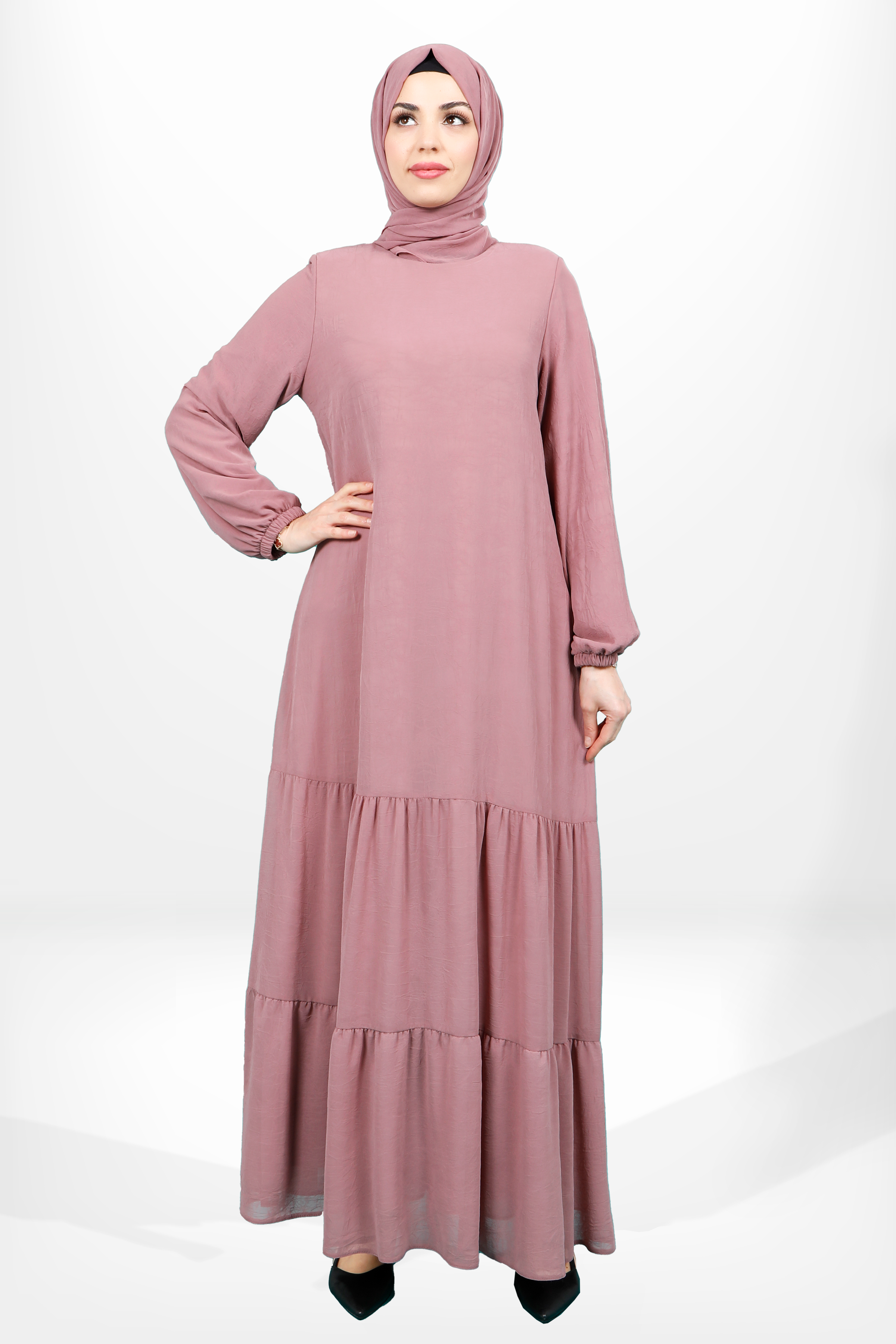 Beyza-5601 ELBİSE GÜL KURUSU