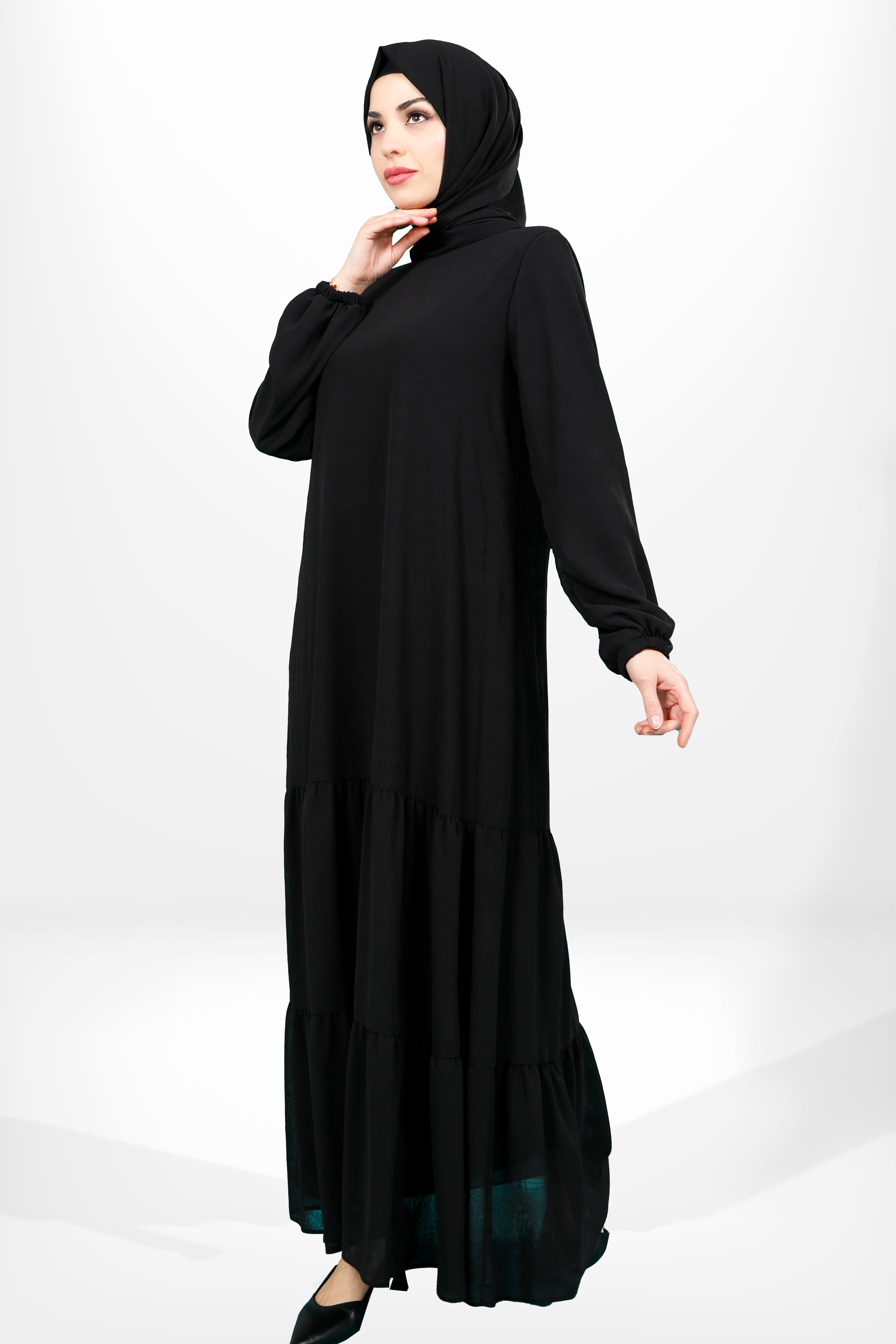 Beyza-5601 ELBİSE SİYAH