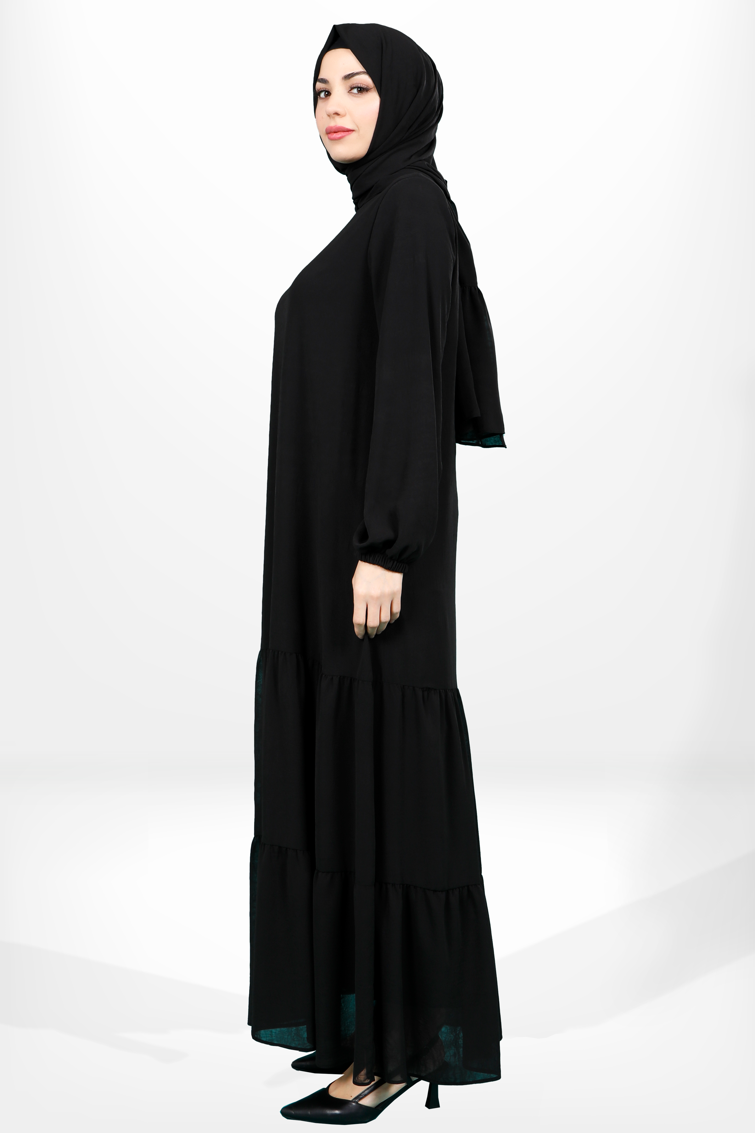 Beyza-5601 ELBİSE SİYAH