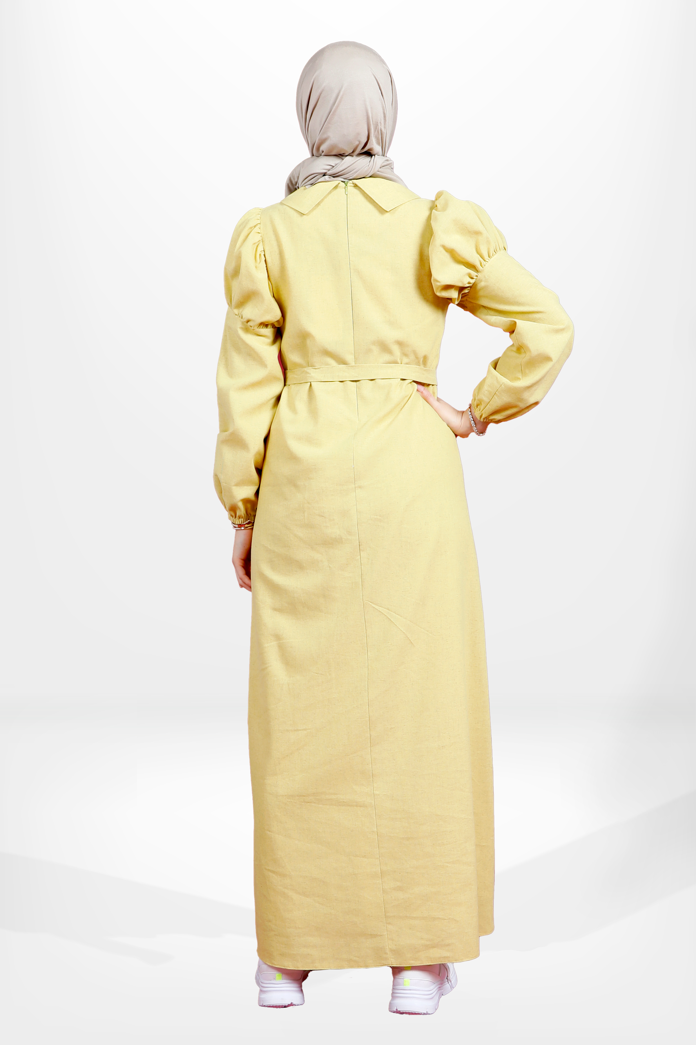 Beyza-5606 ELBİSE SARI