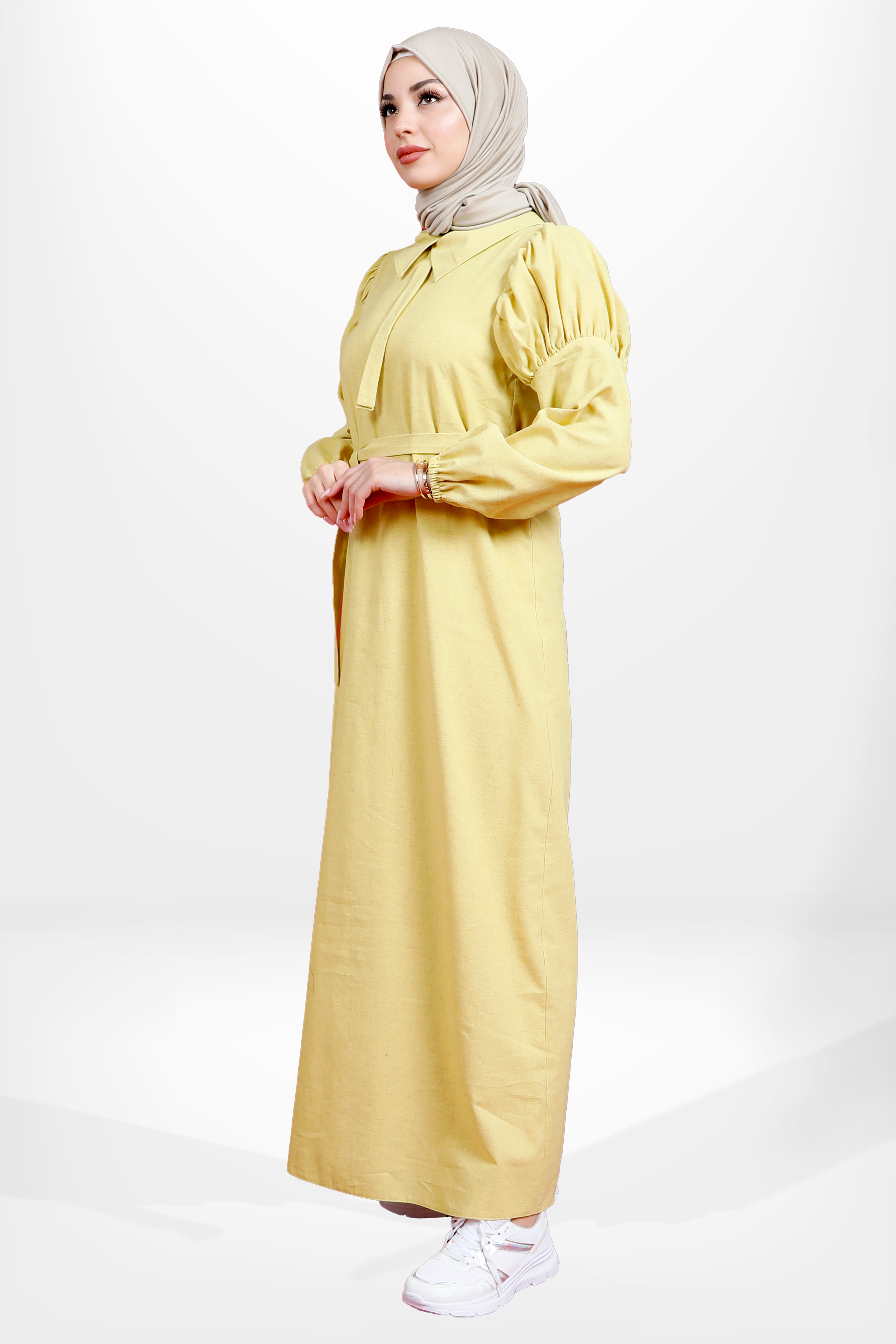 Beyza-5606 ELBİSE SARI