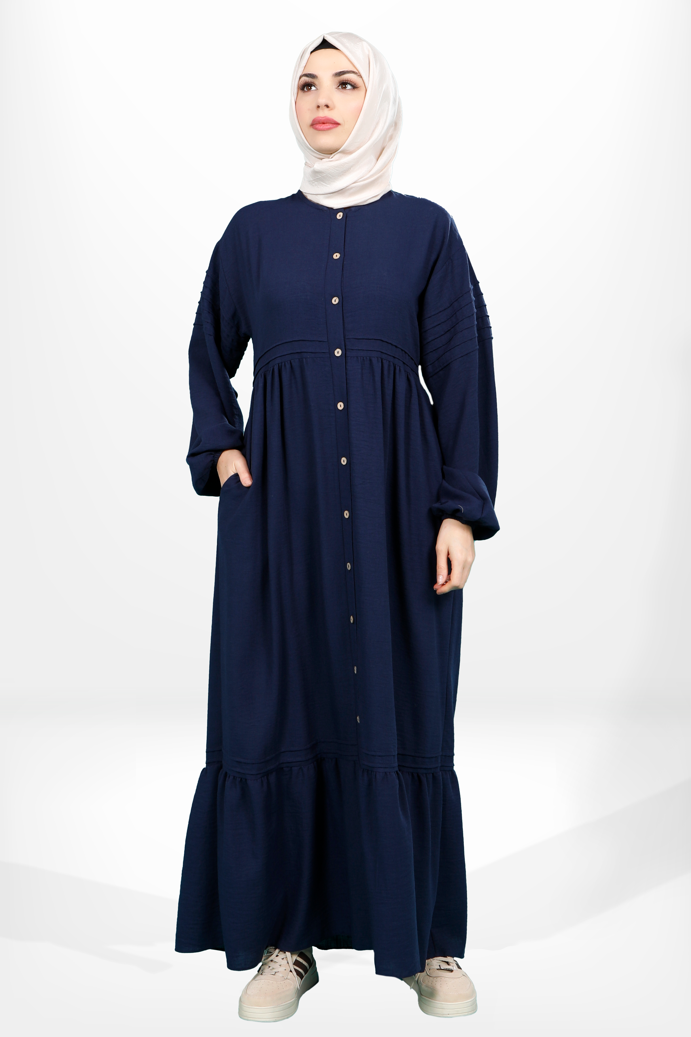 Beyza-5609 ELBİSE DOLCE LACİVERT