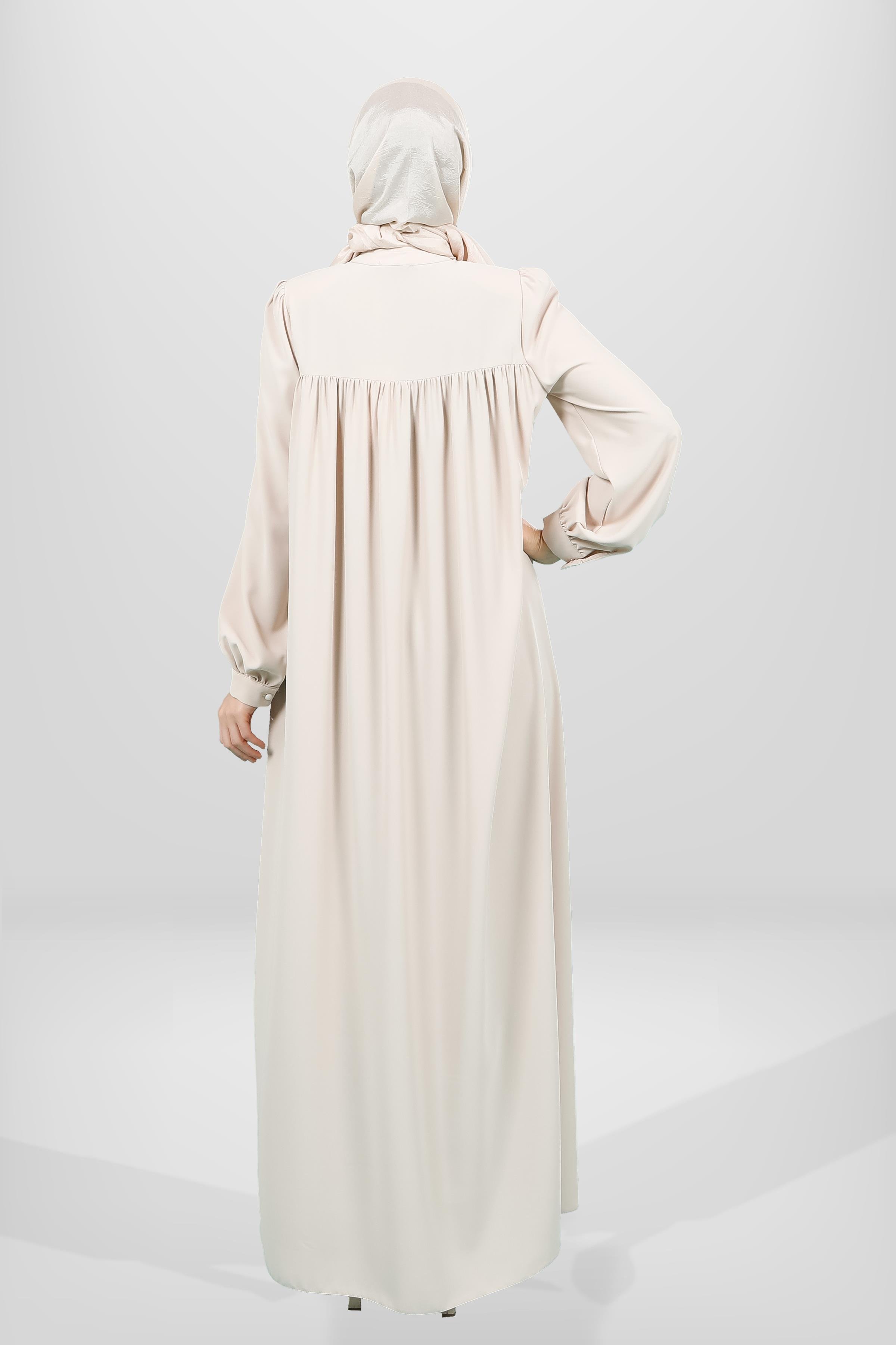 Markasız-5616 ELBİSE BEJ