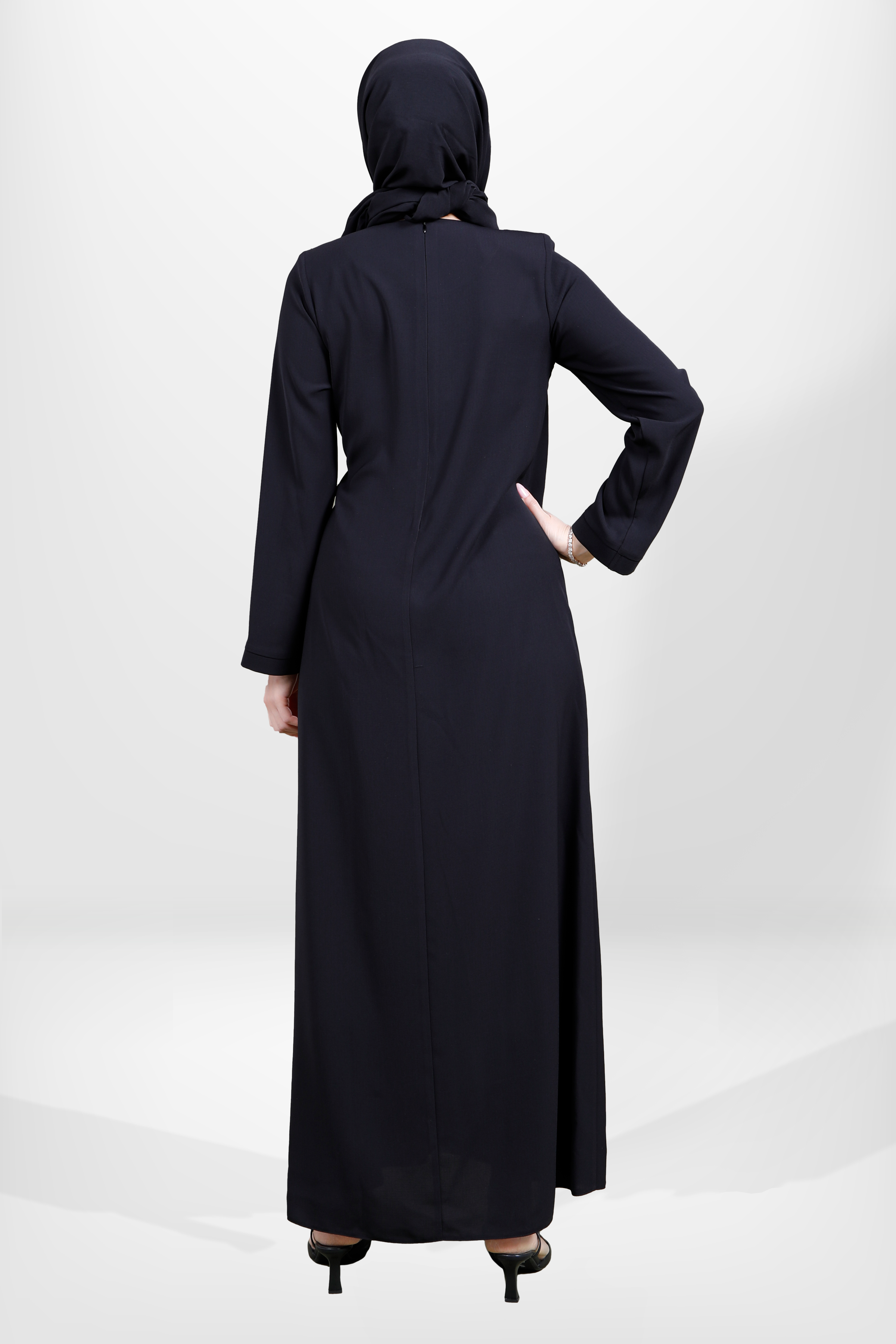 Beyza-5657 ELBİSE MİDYE SİYAH