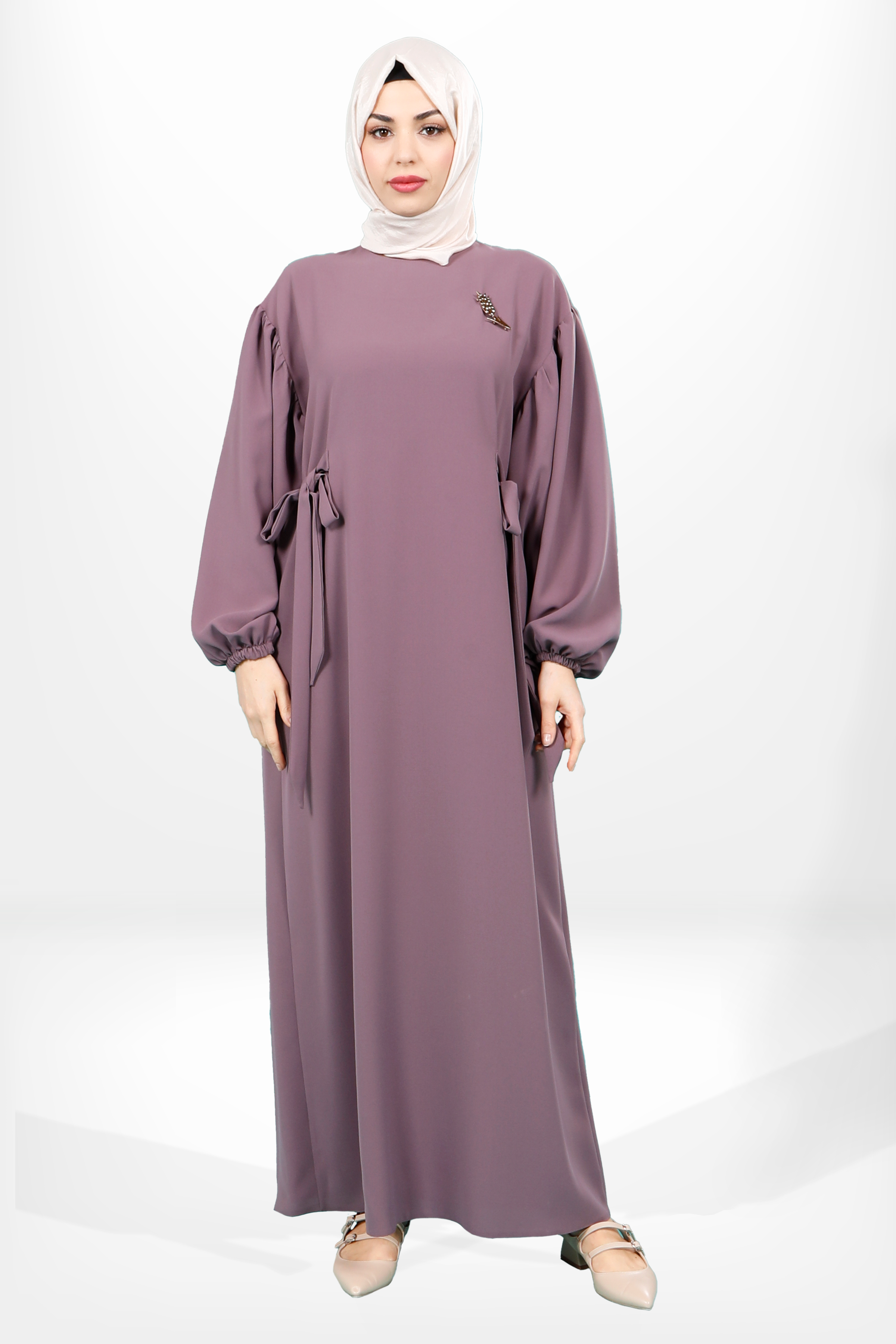 Beyza-5659 ELBİSE LALELİ GÜL KURUSU