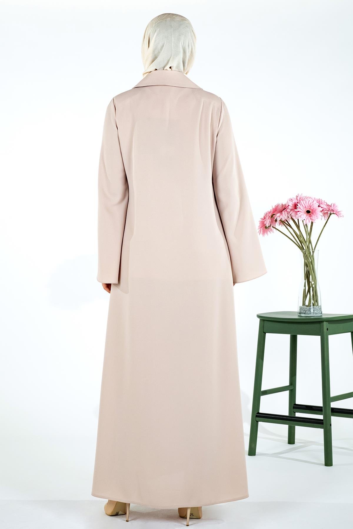 Beyza-SÖĞÜT FERACE BEJ KUM KREP