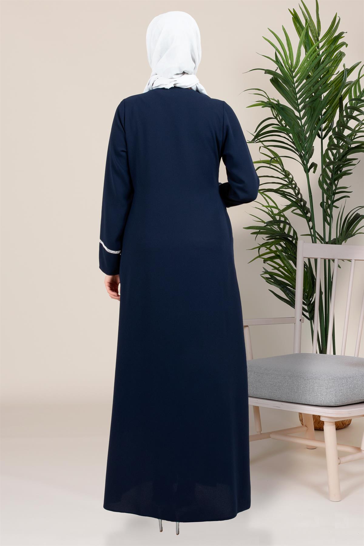 Beyza-ARDUVA ELBİSE LACİVERT