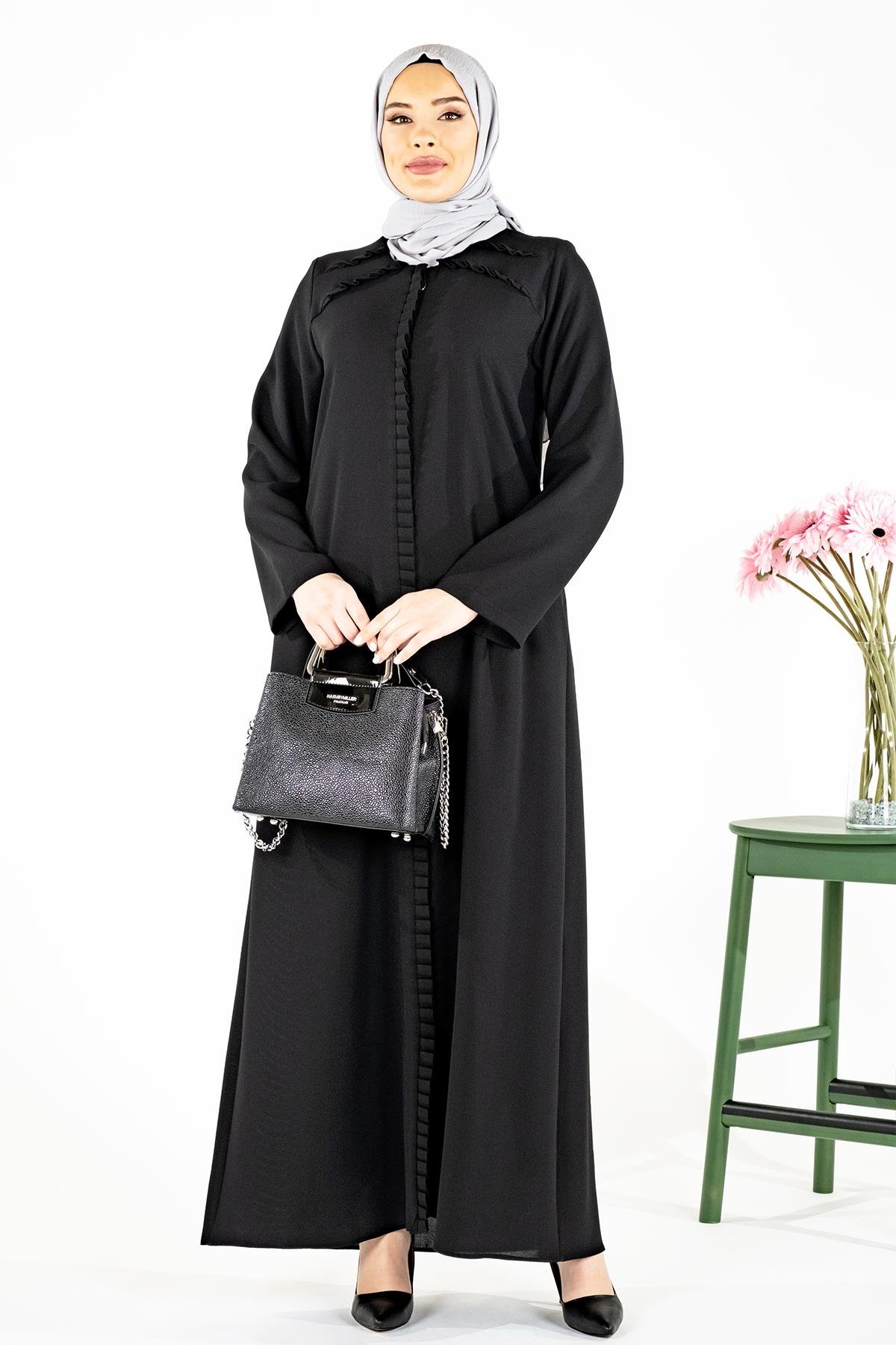 Beyza-ARHAVİ FERACE SİYAH PETEK