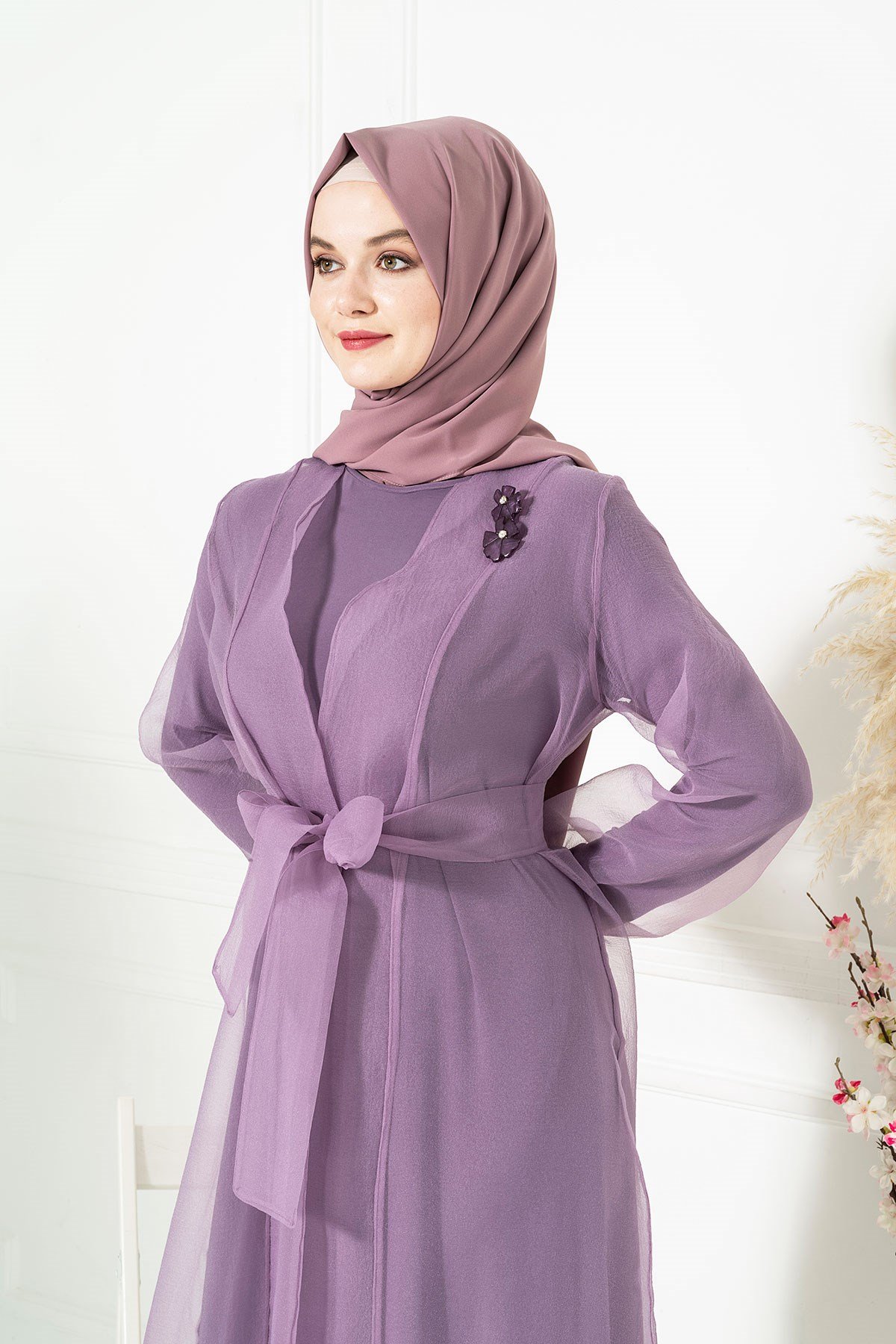 Markasız-ASYA TAKIM LİLA ORGANZE