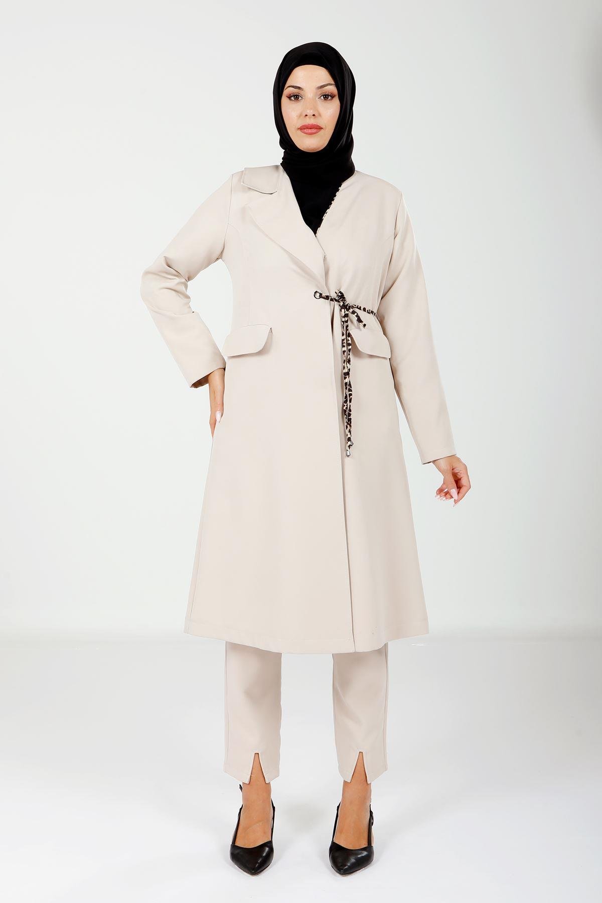 Beyza-3933 CEKET UZUN CAMEL