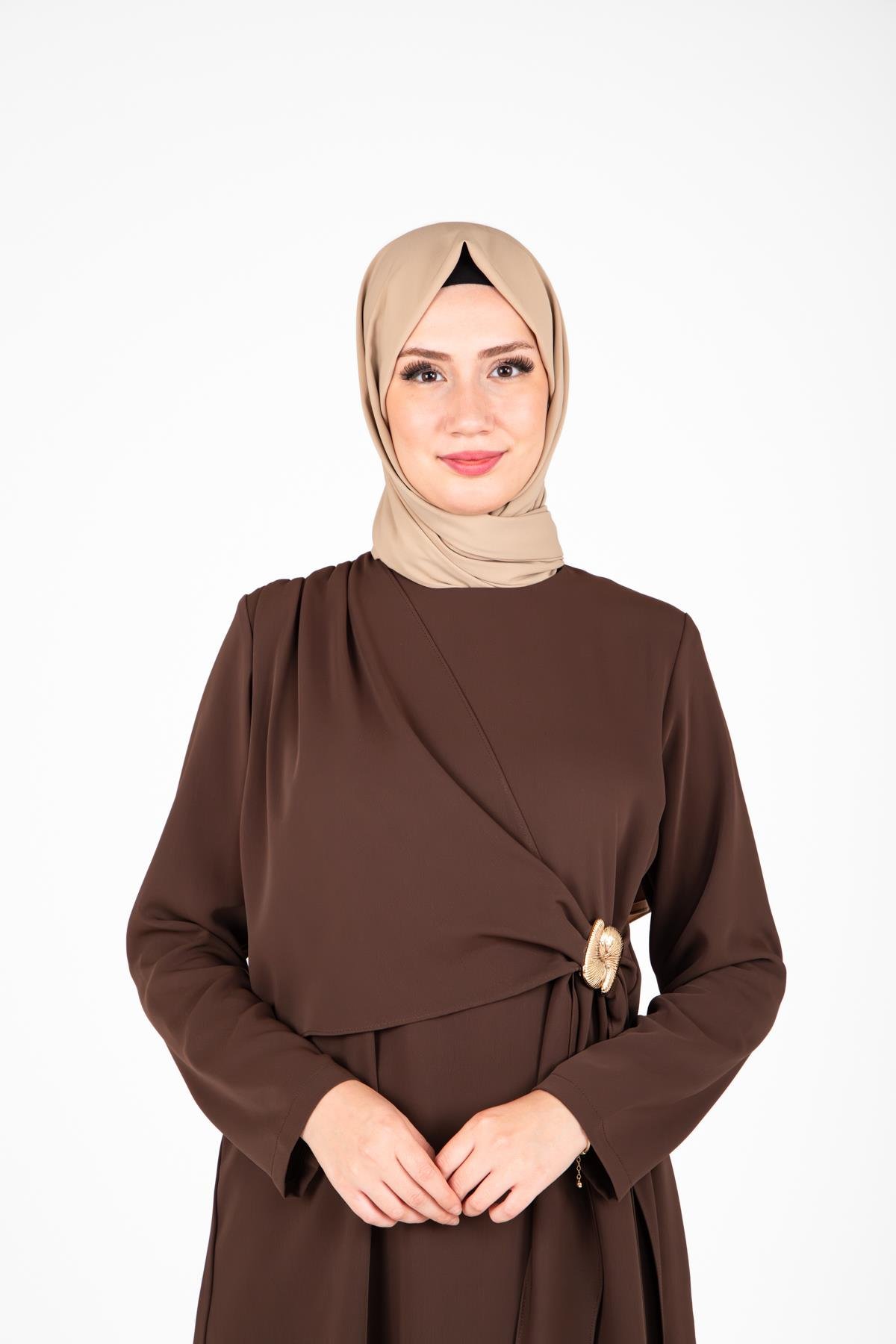 Beyza-9425 İKİLİ TKM PANTOLON TUNİK
 BİTTER