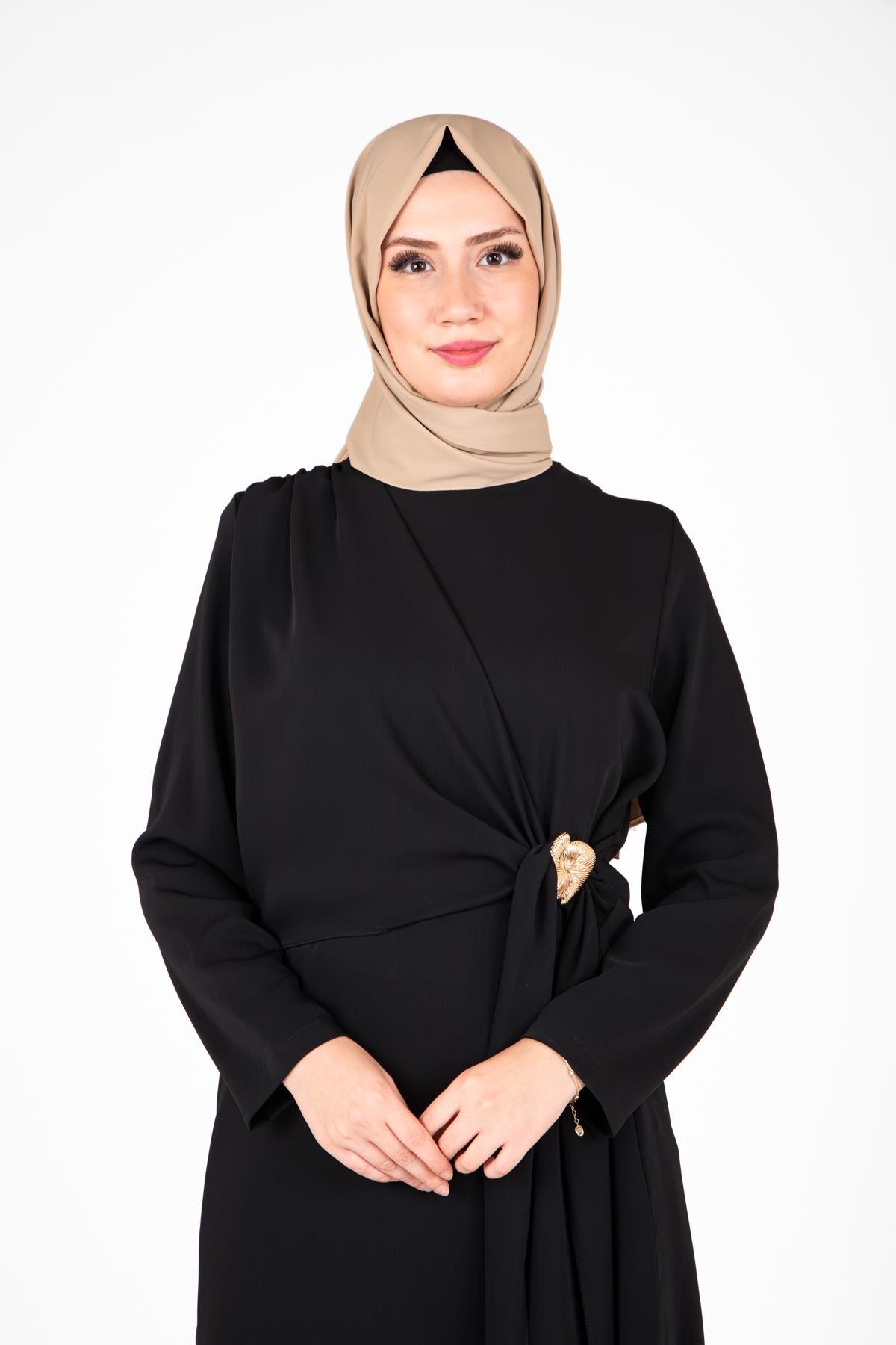 Beyza-9425 İKİLİ TKM PANTOLON TUNİK
 SİYAH