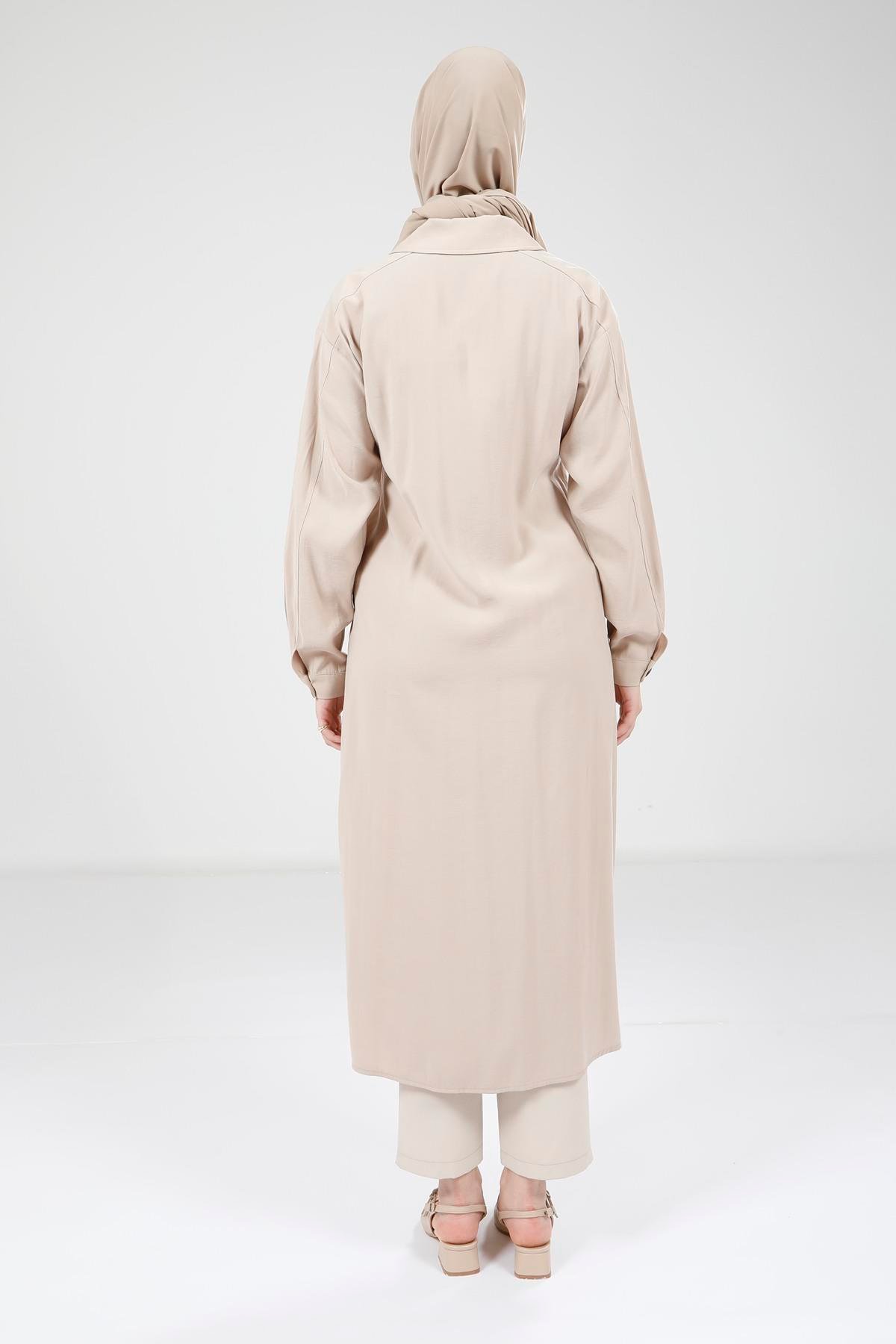 Beyza-9353 GİYÇIK CEP AKSESUARLI BEJ