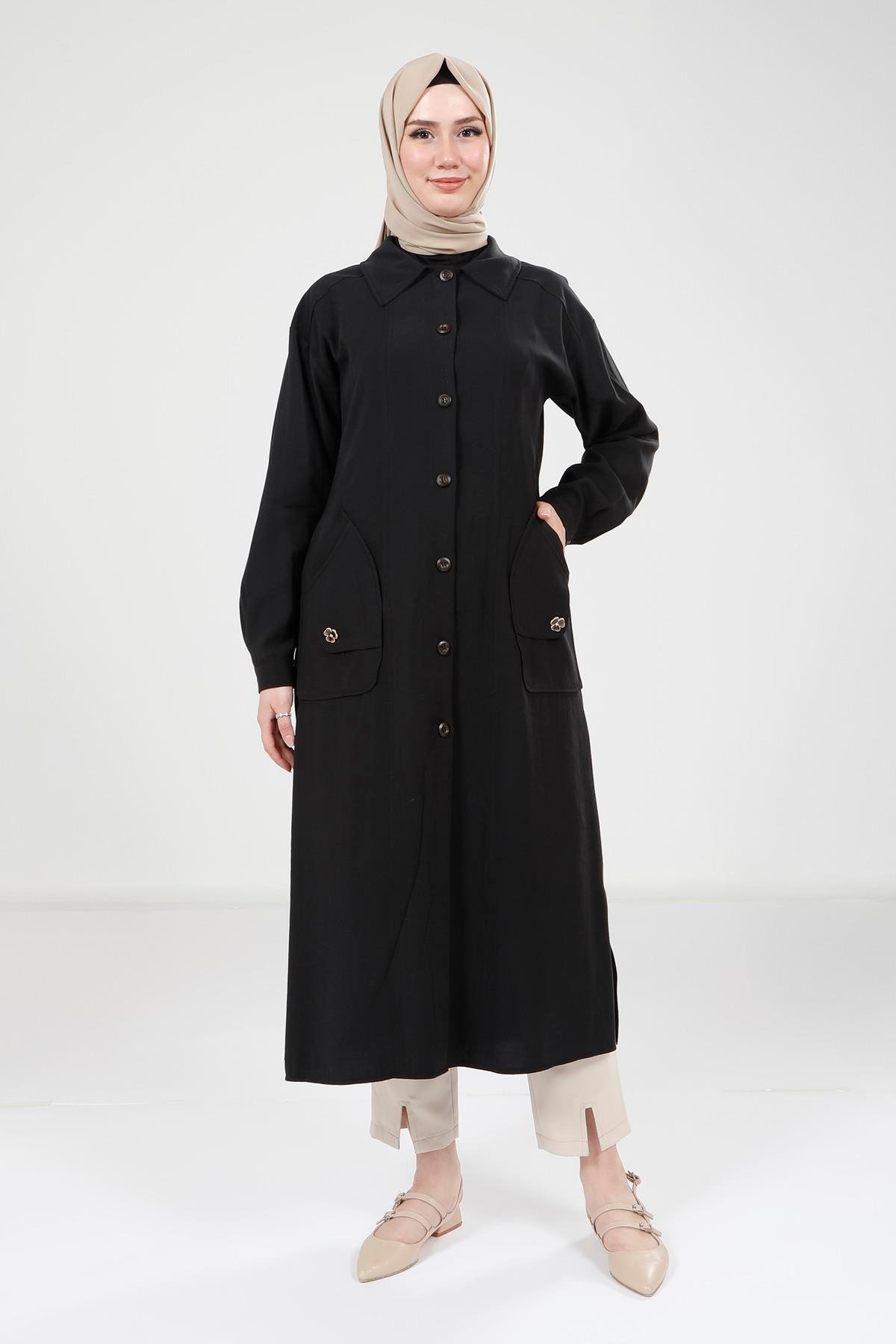 Beyza-9353 GİYÇIK CEP AKSESUARLI SİYAH