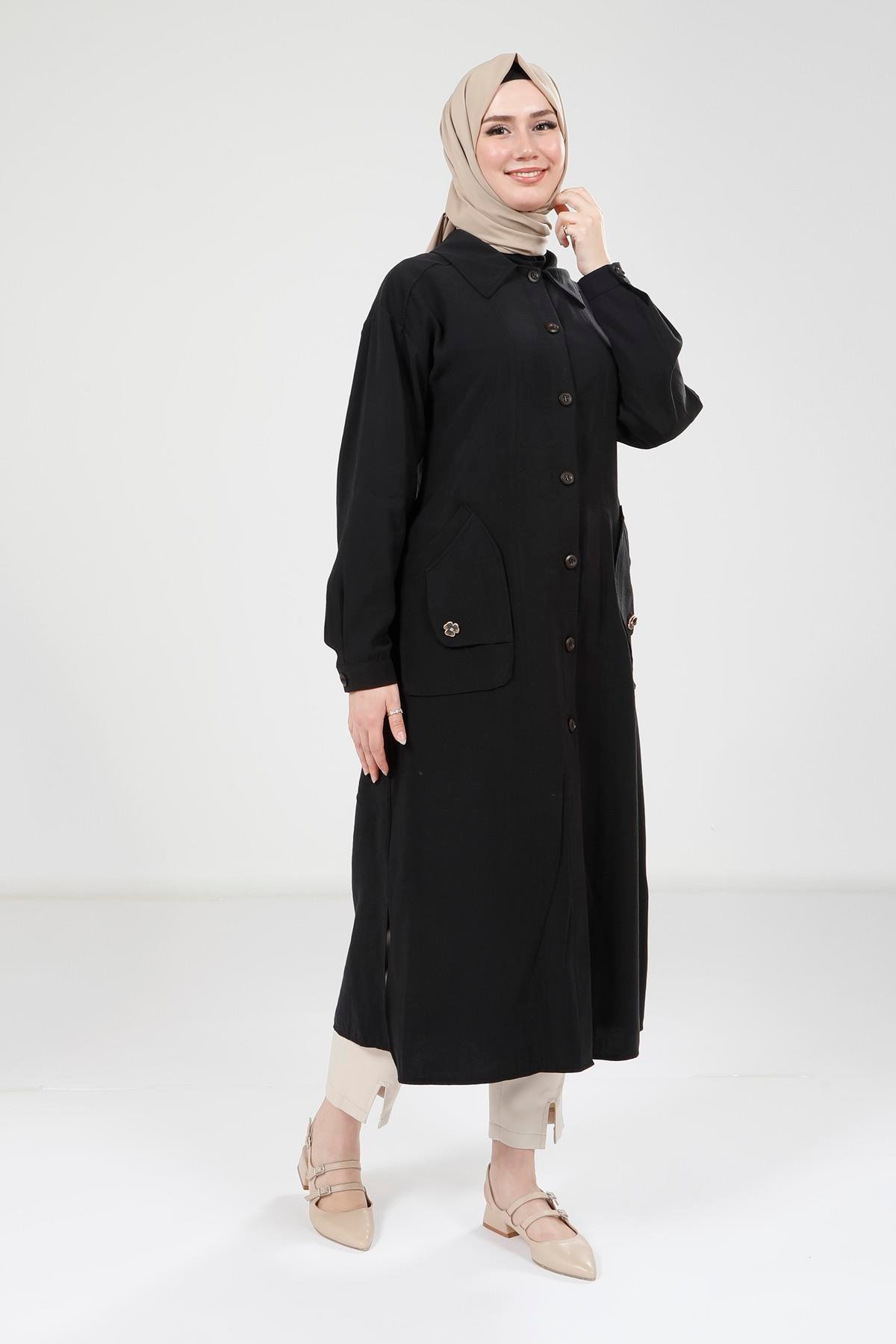 Beyza-9353 GİYÇIK CEP AKSESUARLI SİYAH