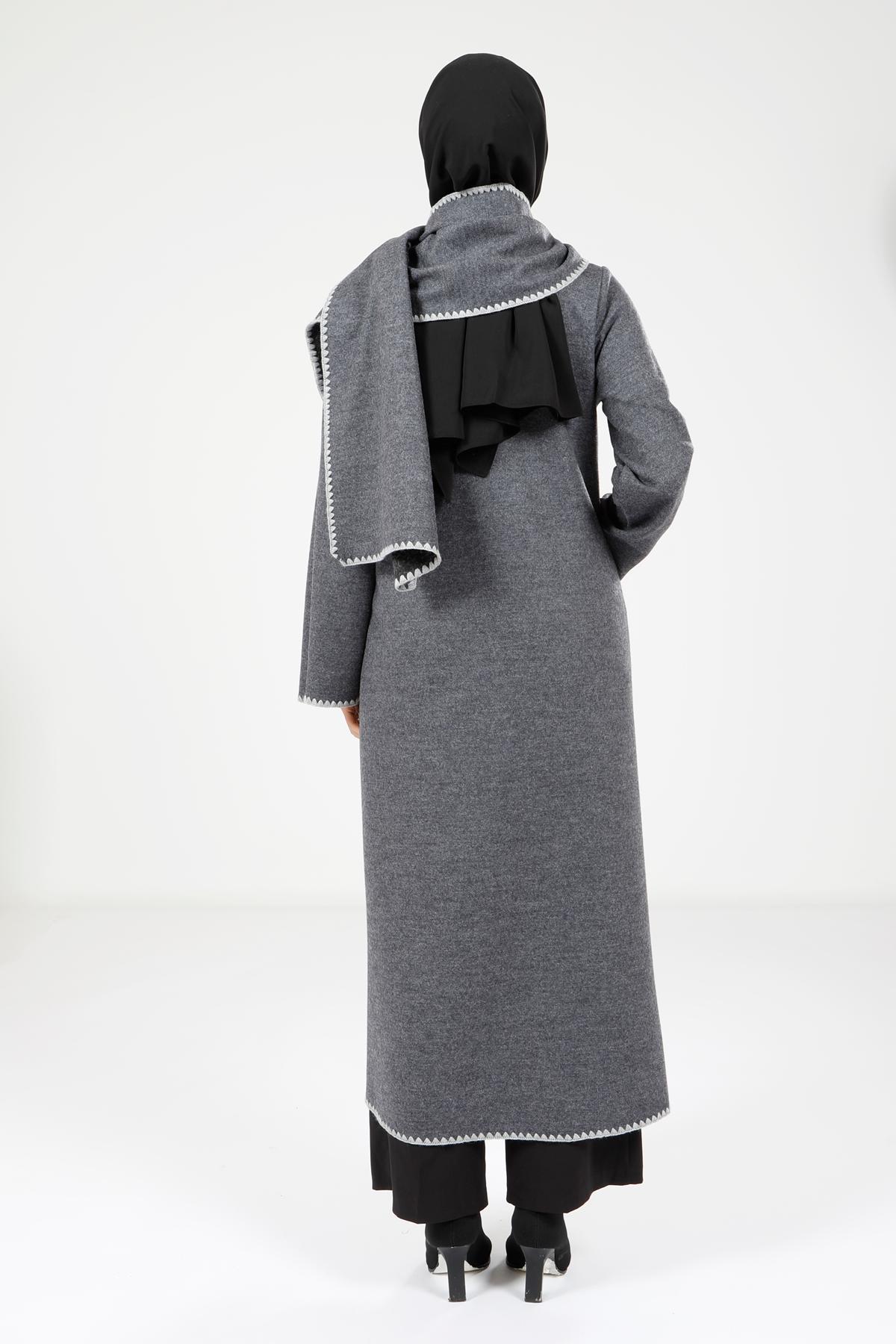 Beyza-9109 MANTO ATKILI ANTRASİT