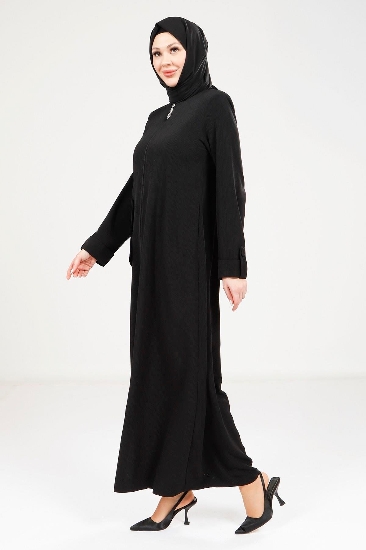 Beyza-9207 FERACE CEPLİ SİYAH