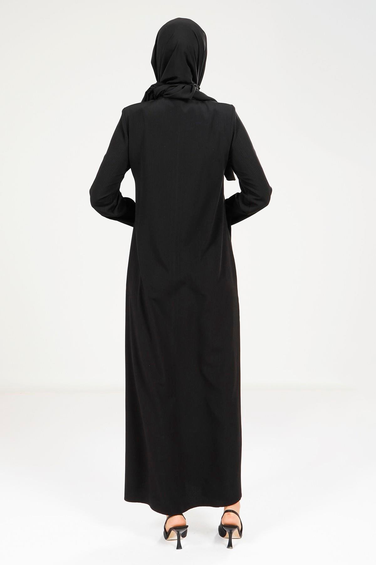 Beyza-9207 FERACE CEPLİ SİYAH