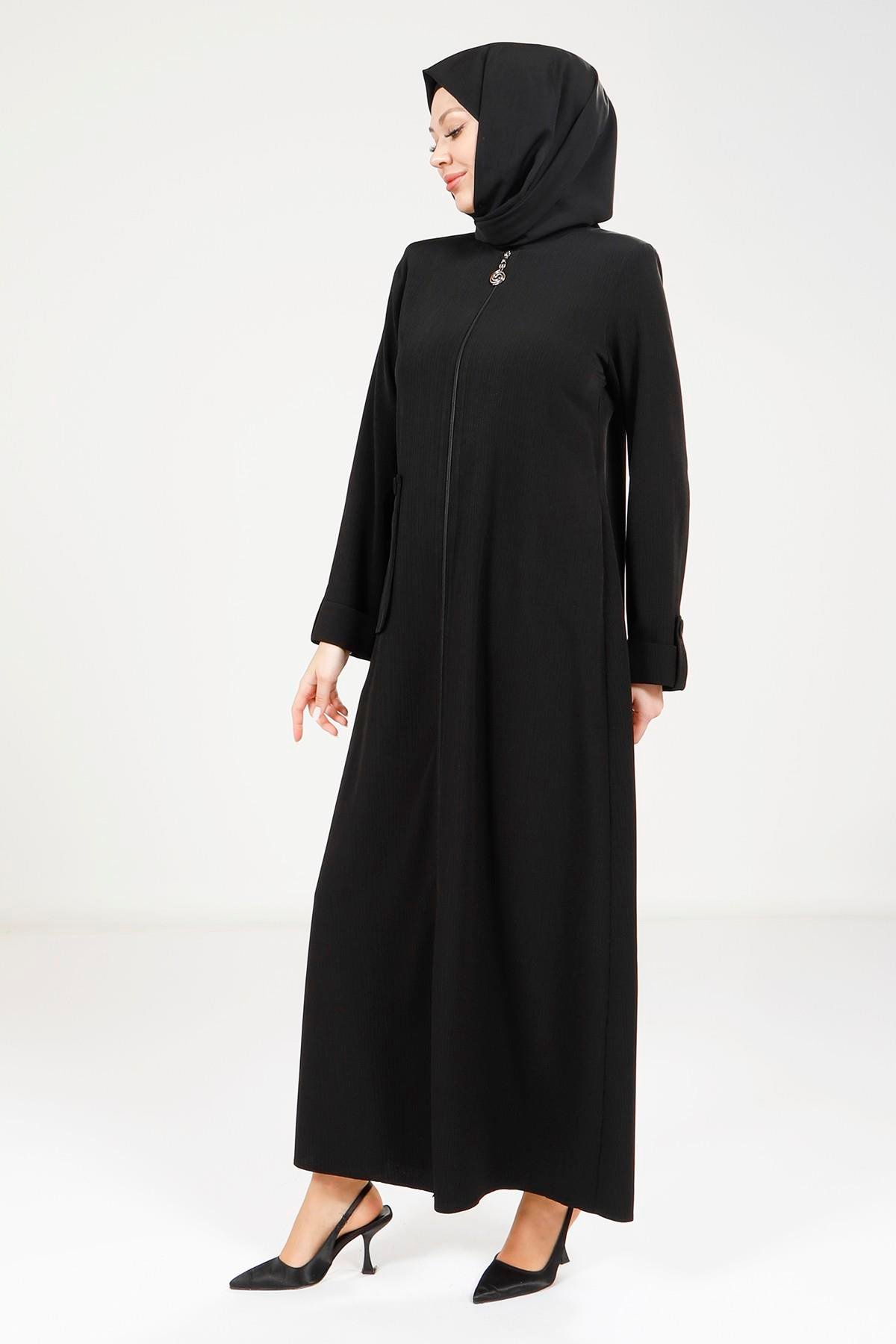 Beyza-9207 FERACE CEPLİ SİYAH