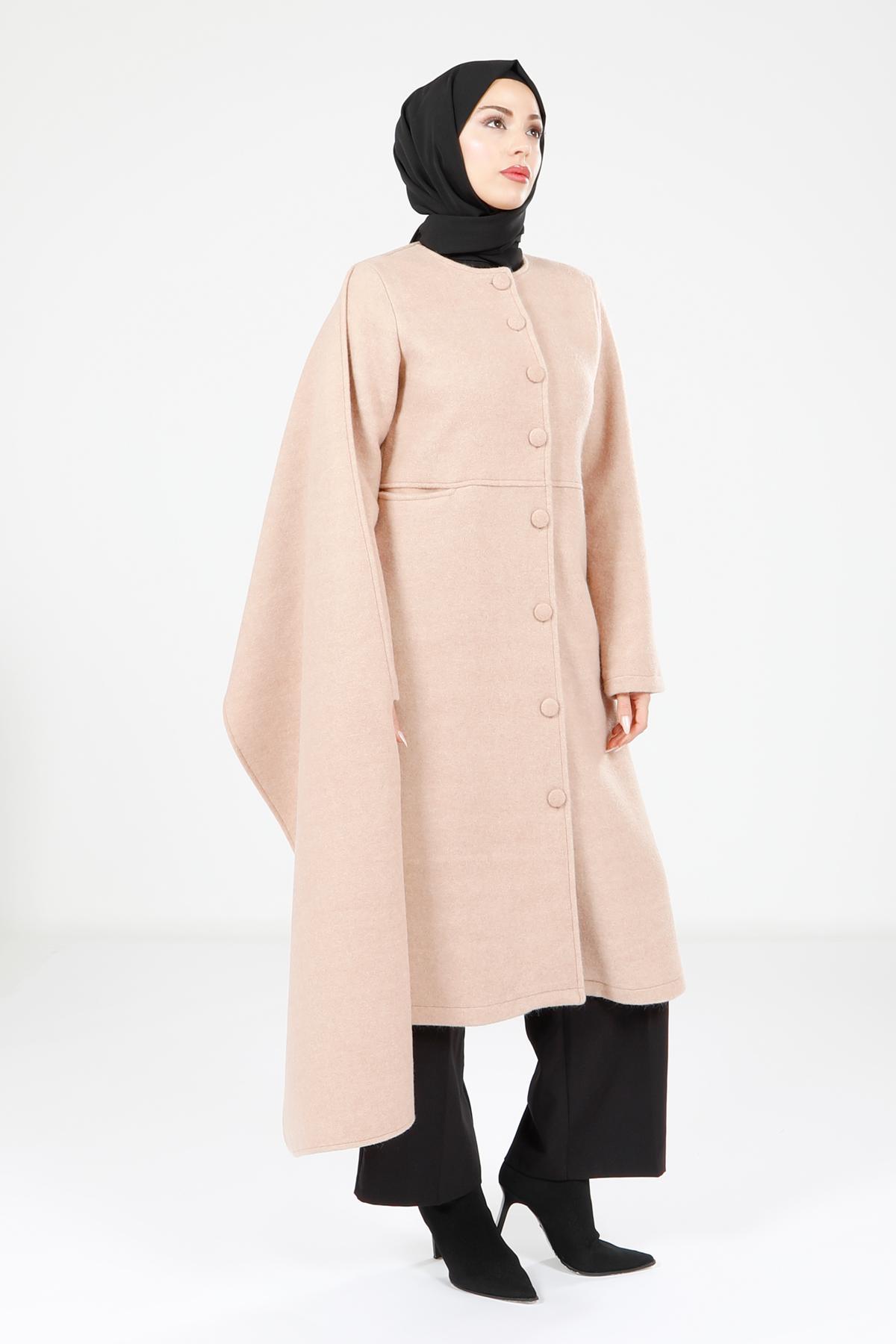 Beyza-9063 KABAN ŞALLI CAMEL