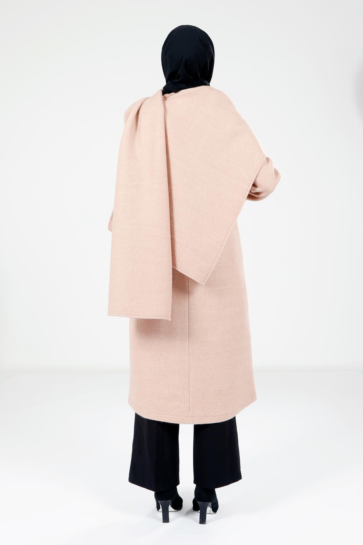 Beyza-9063 KABAN ŞALLI CAMEL