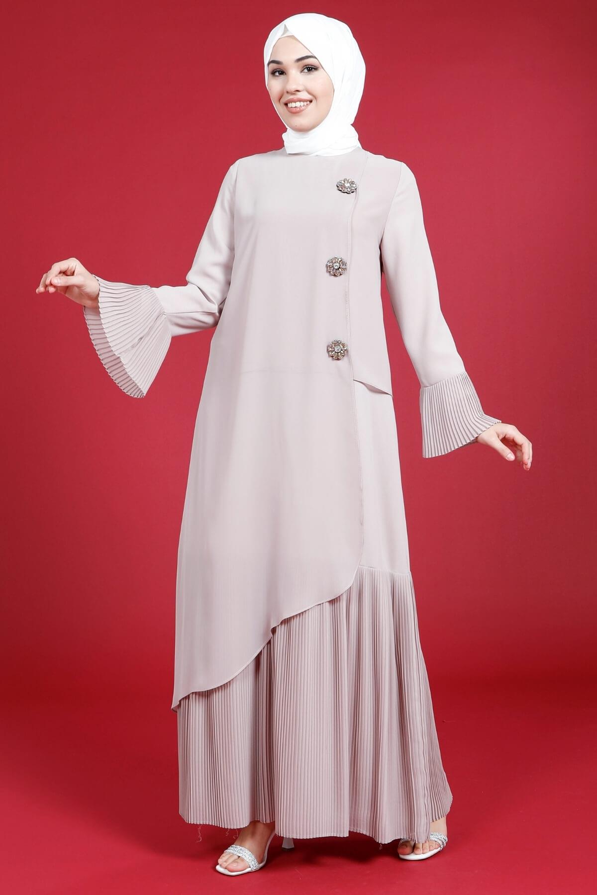 Beyza-5588 ELBİSE TAŞLI TAŞ