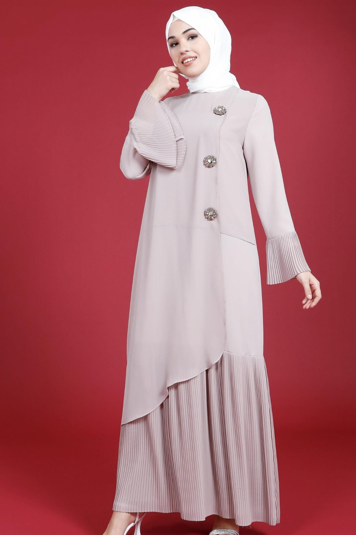 Beyza-5588 ELBİSE TAŞLI TAŞ