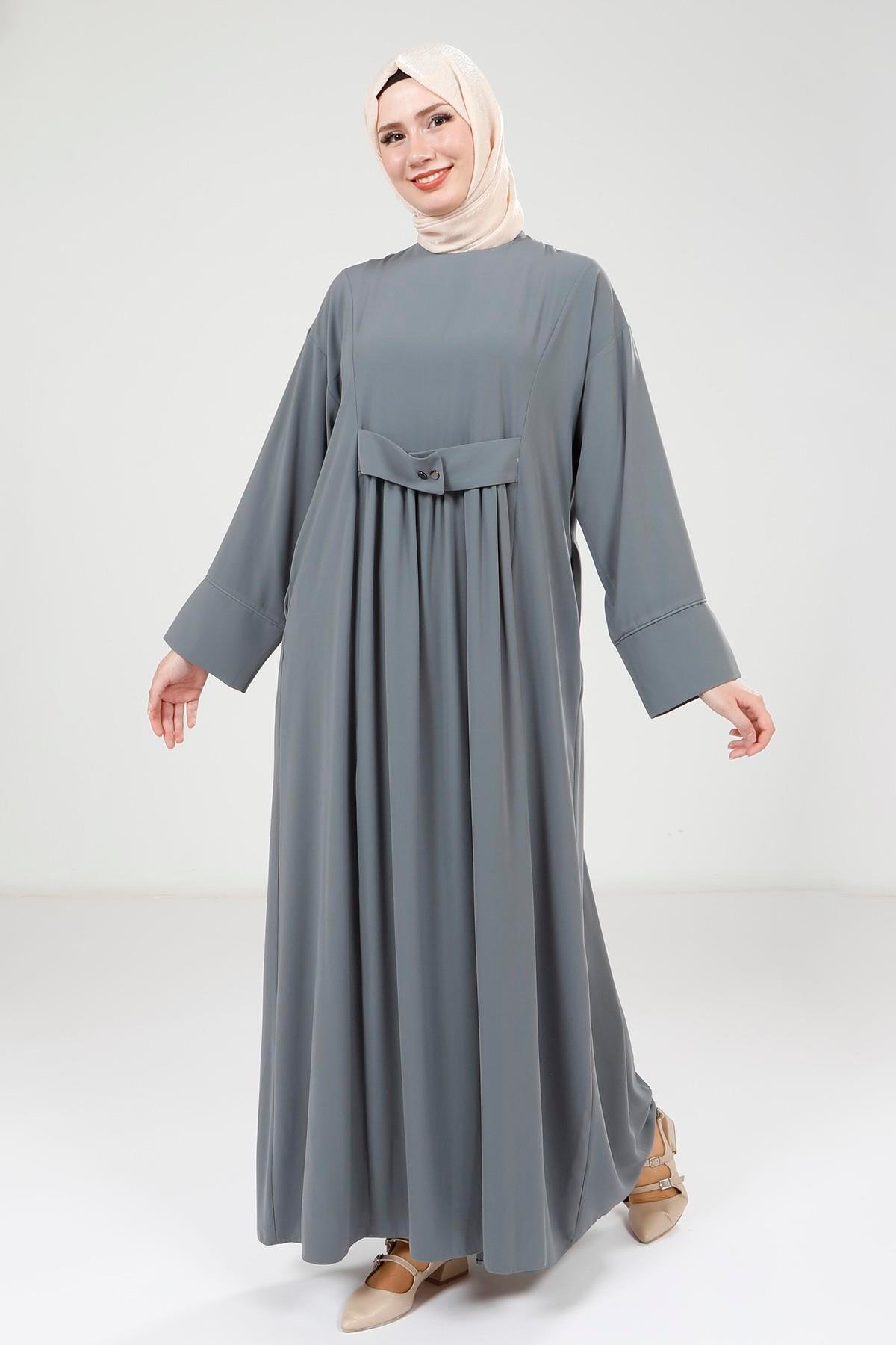 Beyza-9220 ELBİSE ROBALI ÇITÇITLI MİNT