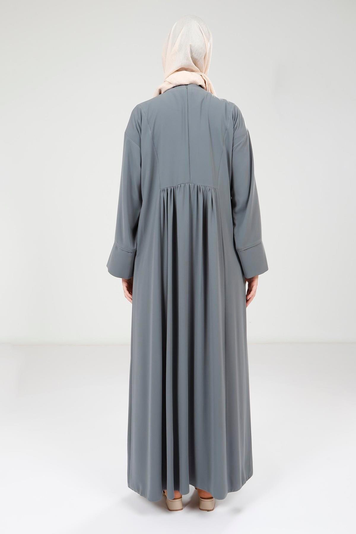 Beyza-9220 ELBİSE ROBALI ÇITÇITLI MİNT