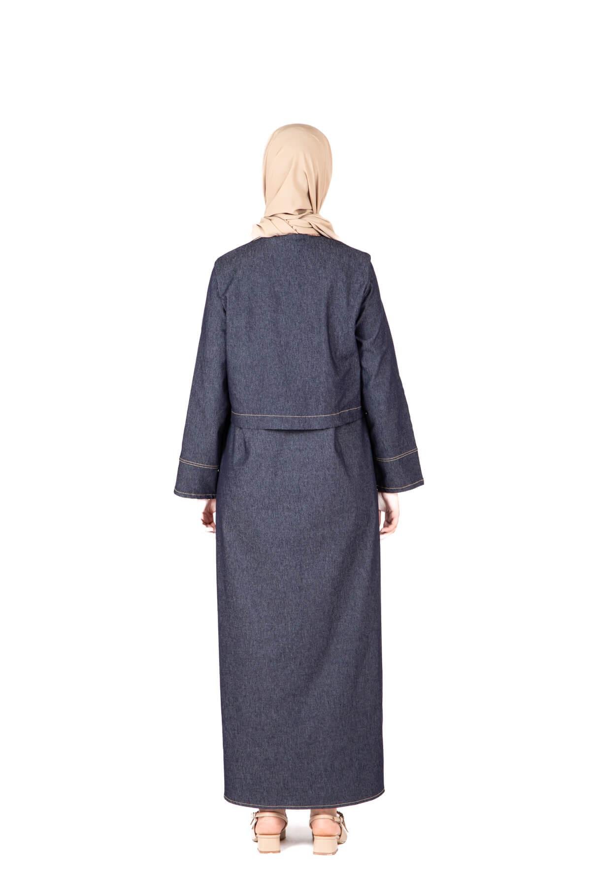 Beyza-Beyza Denim Yelekli Elbise 9420